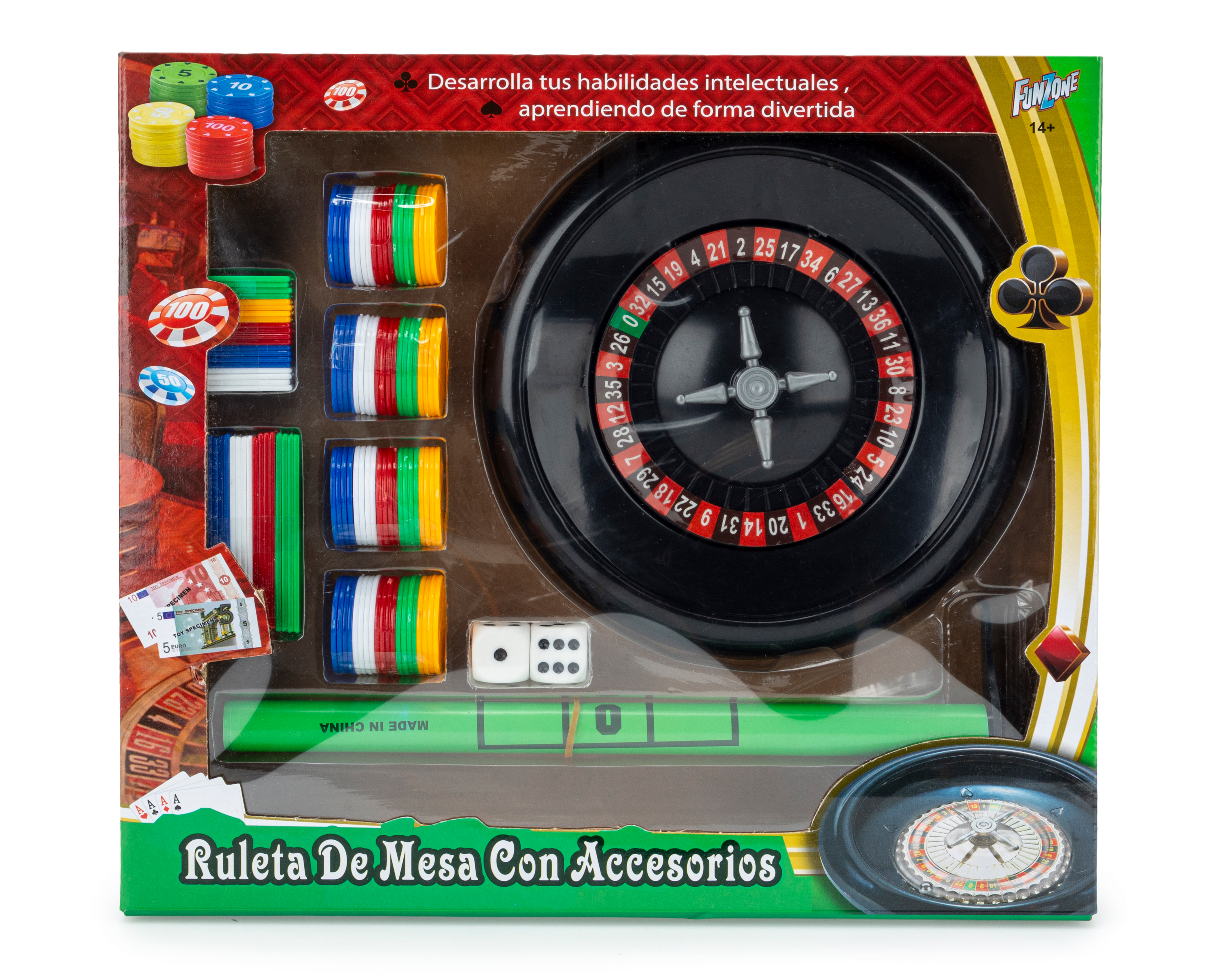 Foto 2 pulgar | Foto 1 | Ruleta de Mesa con Accesorios Funzone