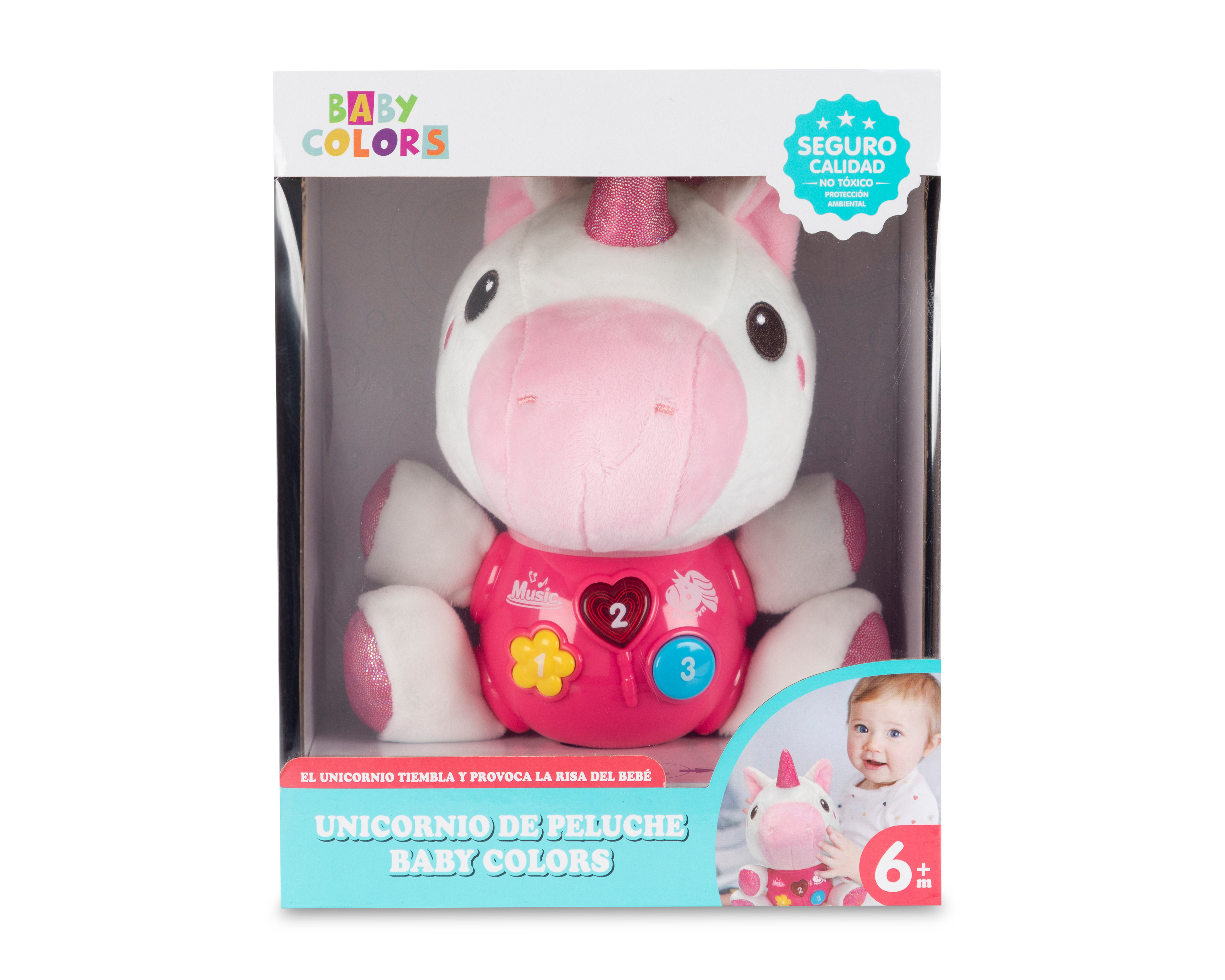 Foto 2 pulgar | Foto 1 | Unicornio de Peluche Baby Colors
