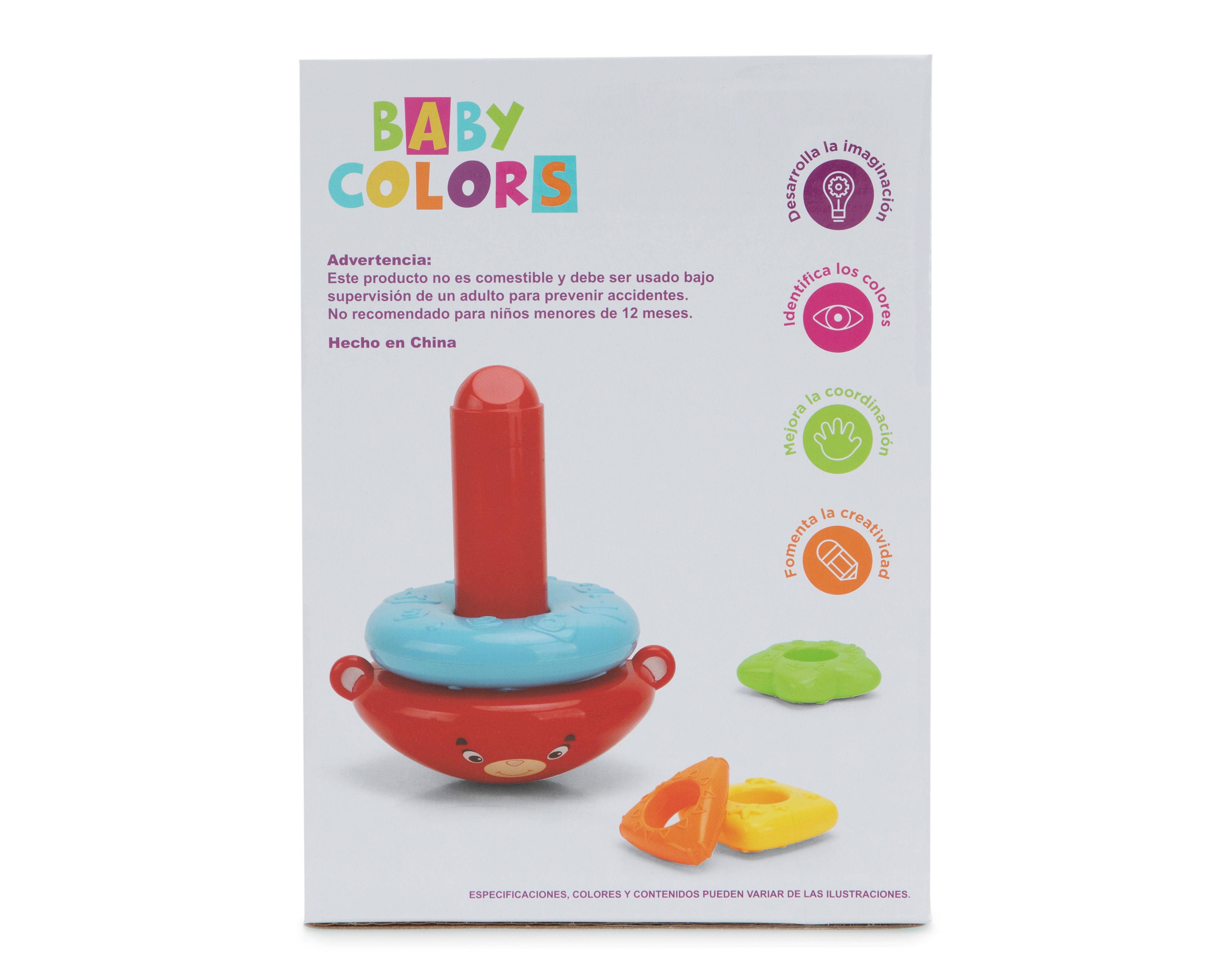 Foto 3 pulgar | Foto 2 | Juego de Torre Baby Colors Multicolor