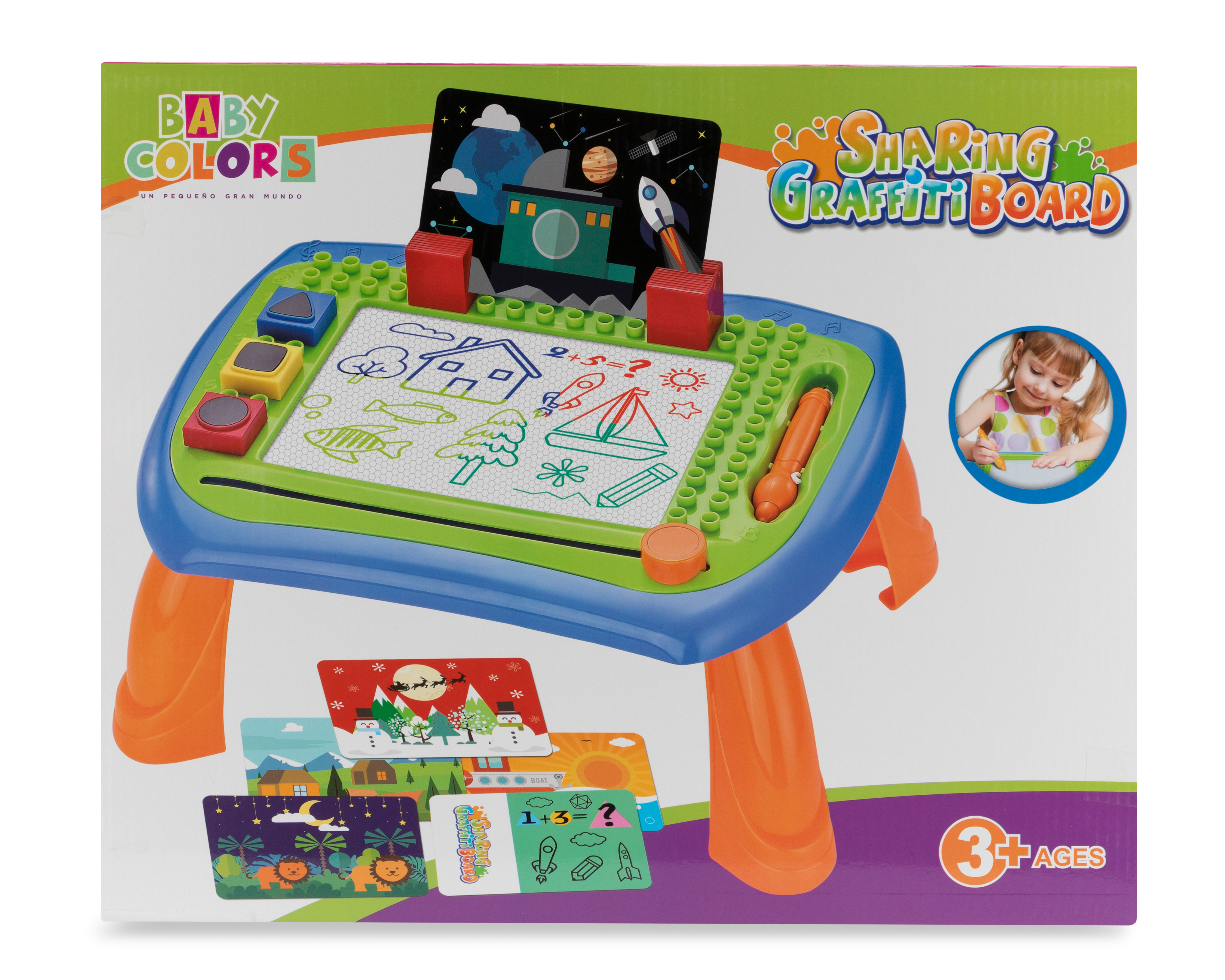 Foto 2 pulgar | Foto 1 | Mesa de Actividades Baby Colors Sharing Graffiti Board
