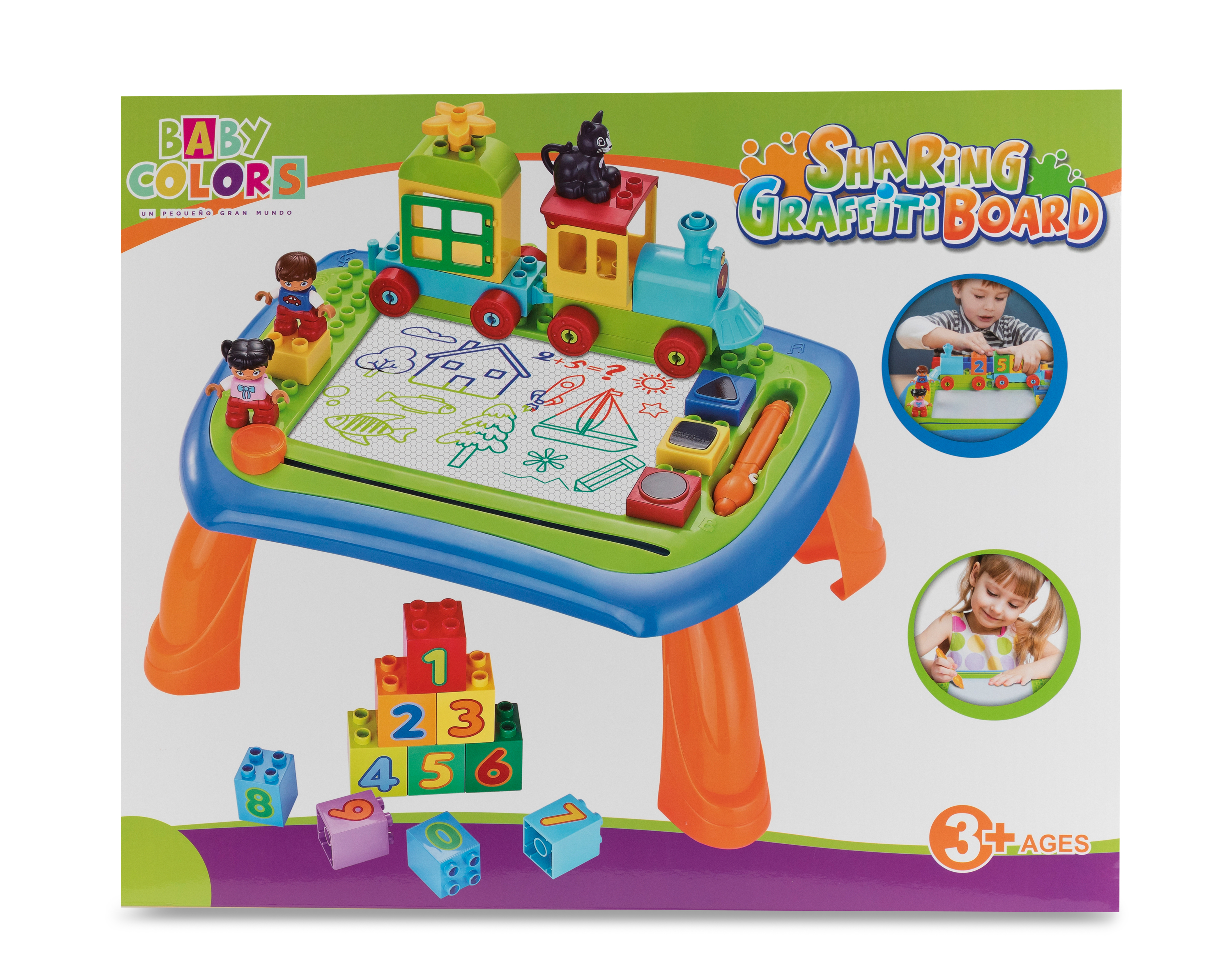 Foto 3 pulgar | Foto 2 | Mesa de Actividades Baby Colors Sharing Graffiti Board