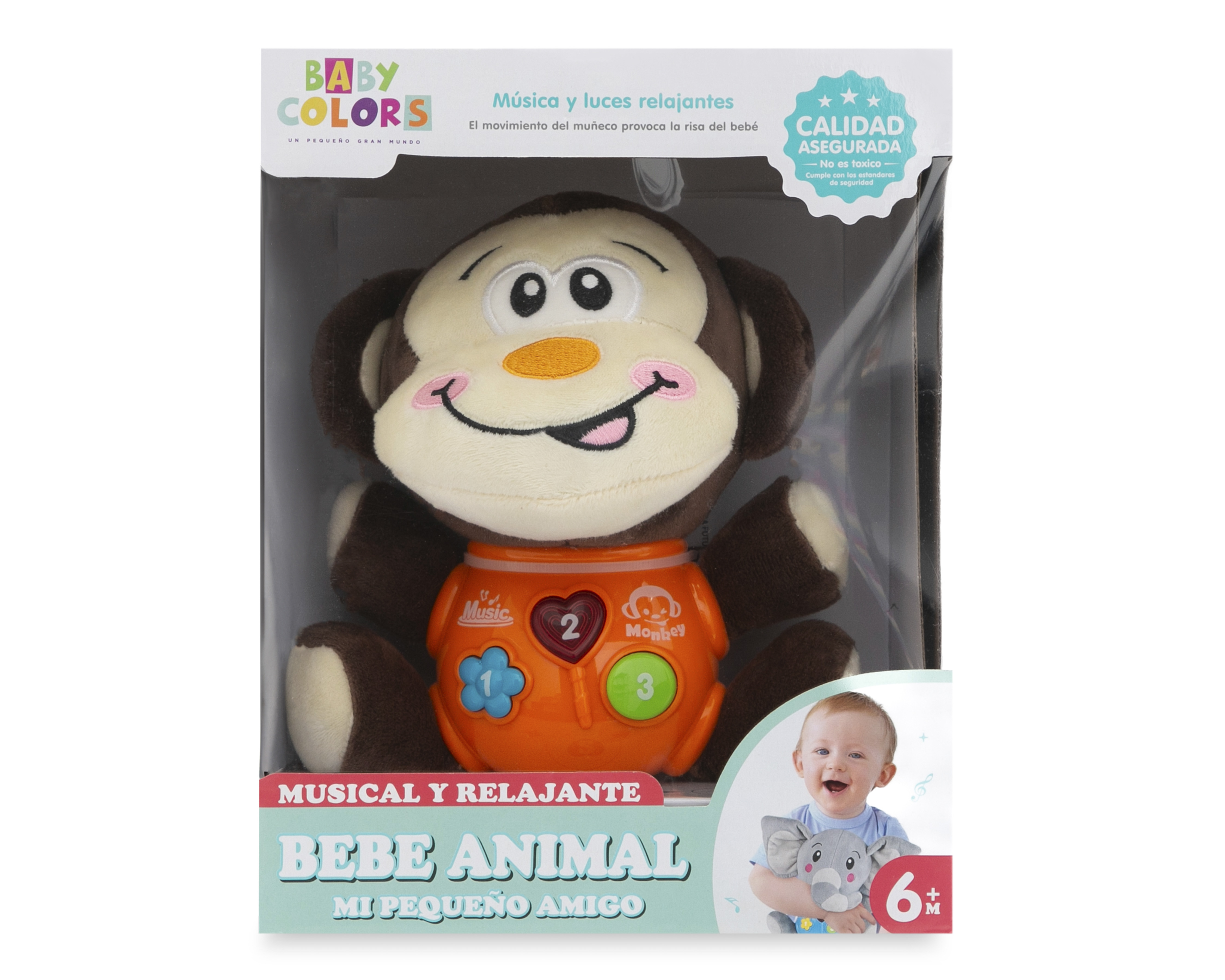 Foto 5 | Foto 5 | Chango de Peluche Baby Colors Bebé Animal Interactivo