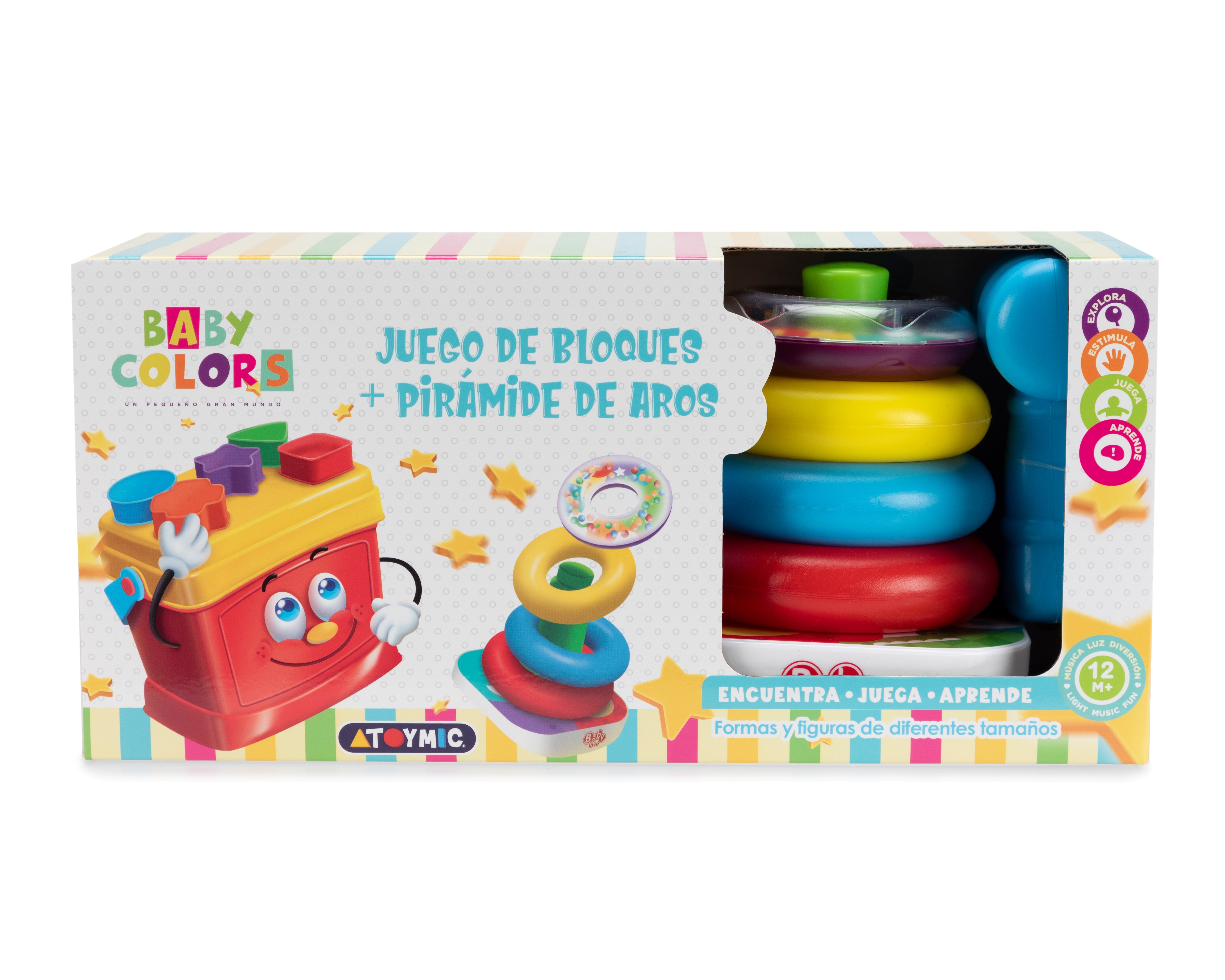 Bloques y Pirámide de Aros Baby Colors