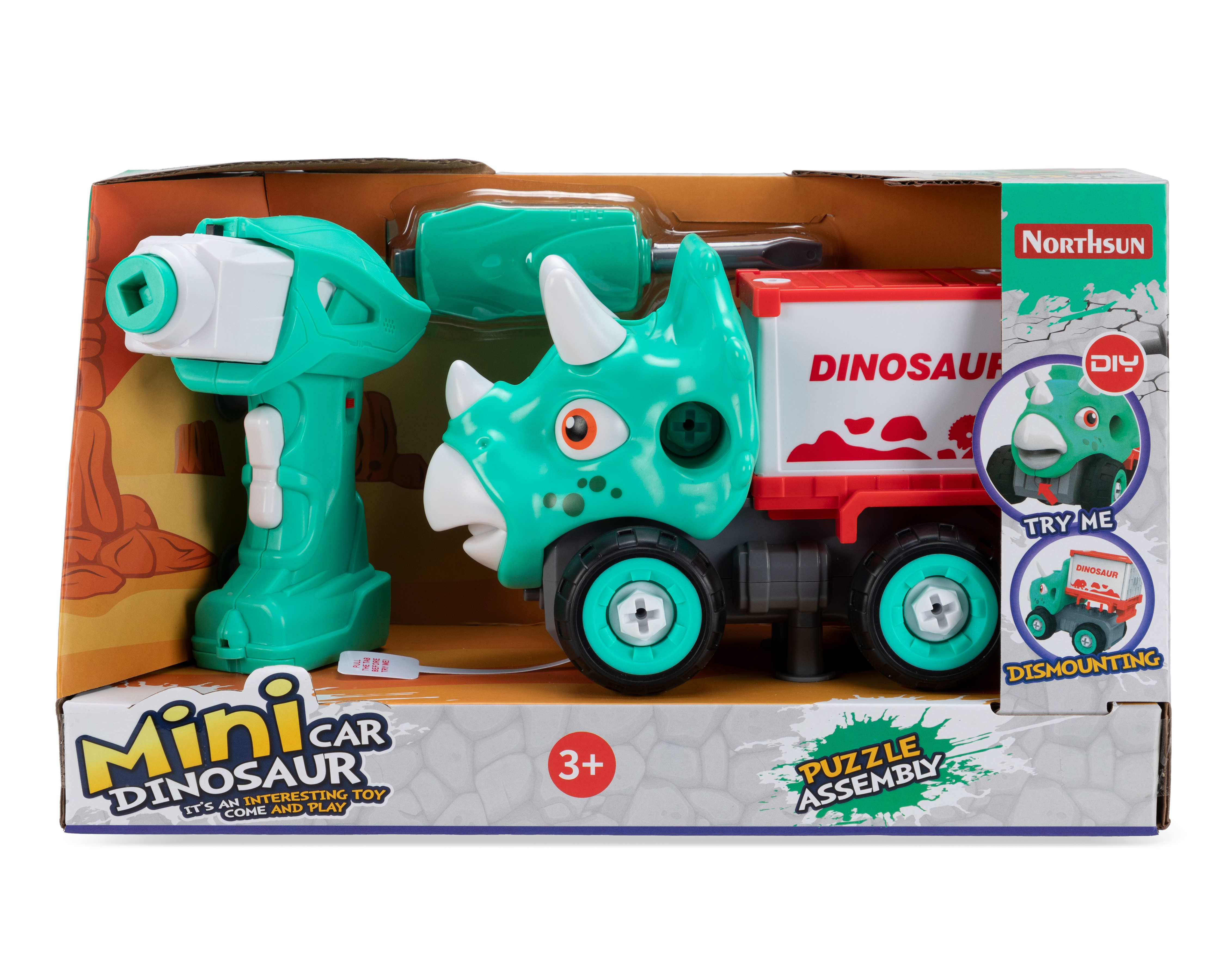 Foto 2 pulgar | Foto 1 | Carro de Dinosaurio Northsun