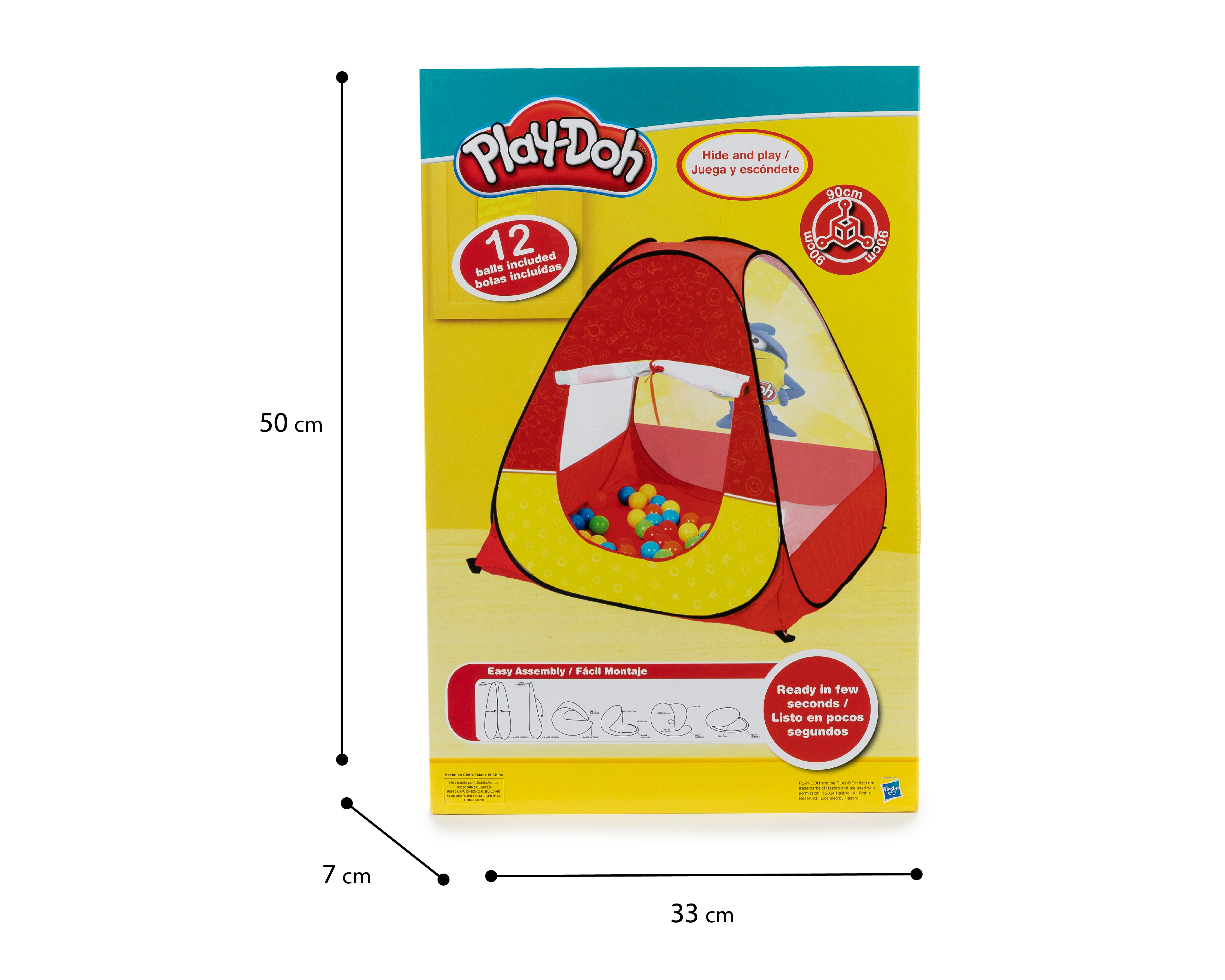 Foto 4 pulgar | Foto 3 | Casita de Campaña Play Doh con 12 Pelotas