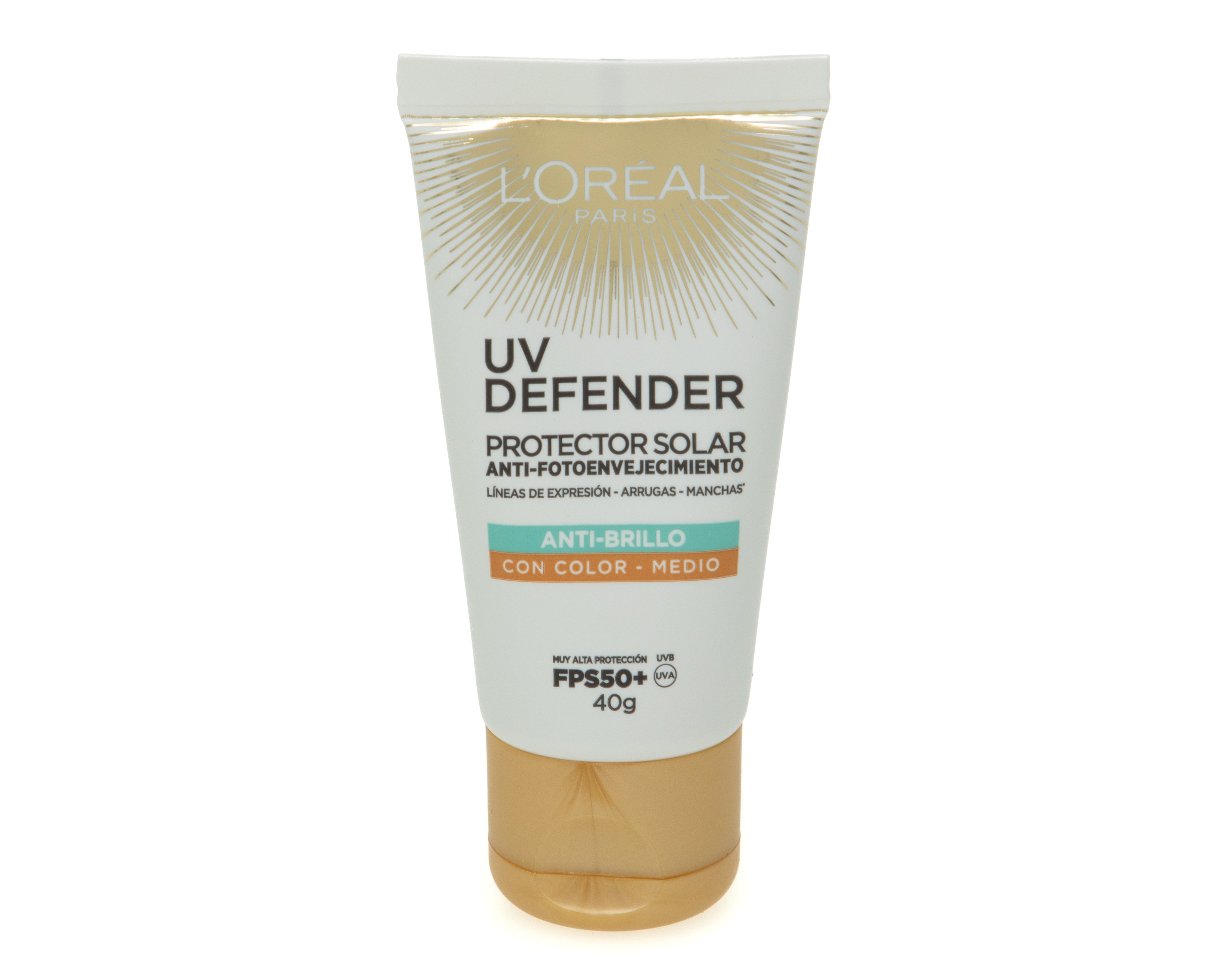 Foto 1 | Foto 1 | Protector Solar L'Oréal Anti-Brillo con Color FPS 50+ 40 g
