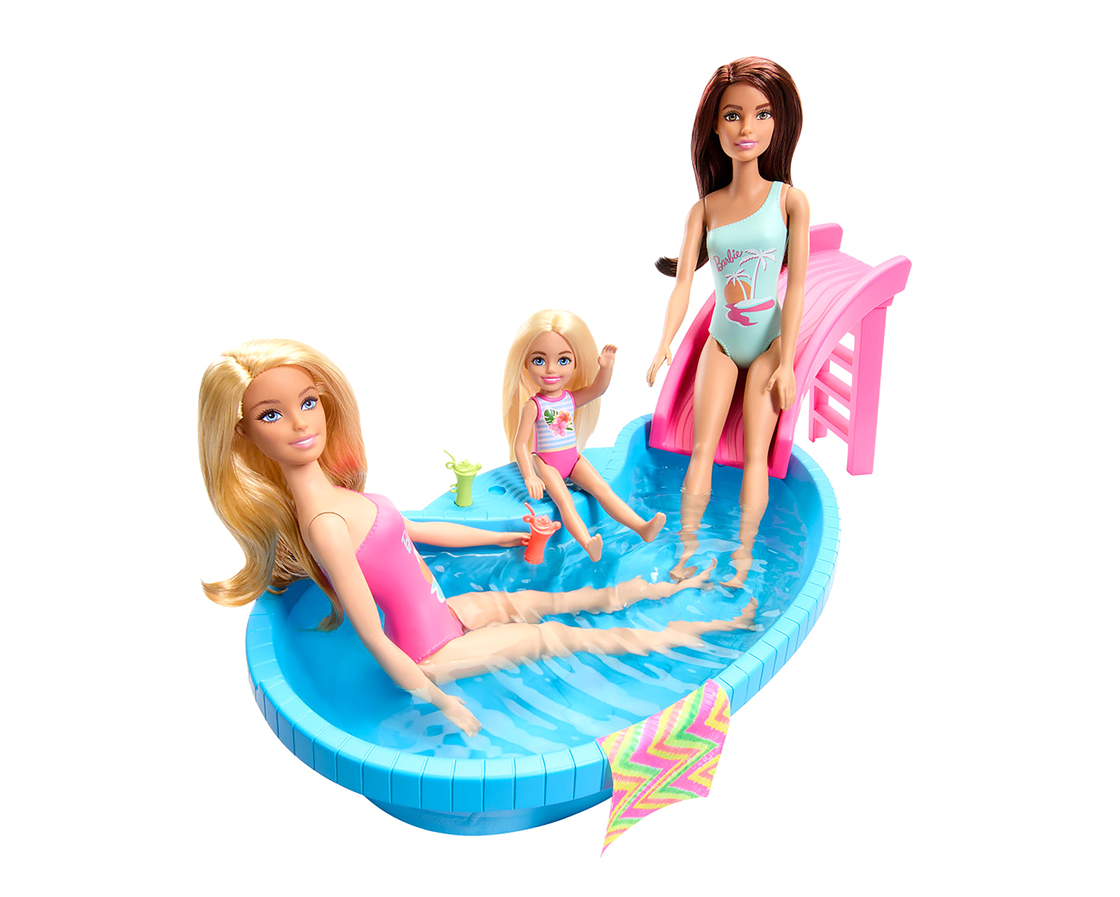 Foto 5 pulgar | Foto 4 | Muñeca Barbie Mattel con Piscina y Tobogán