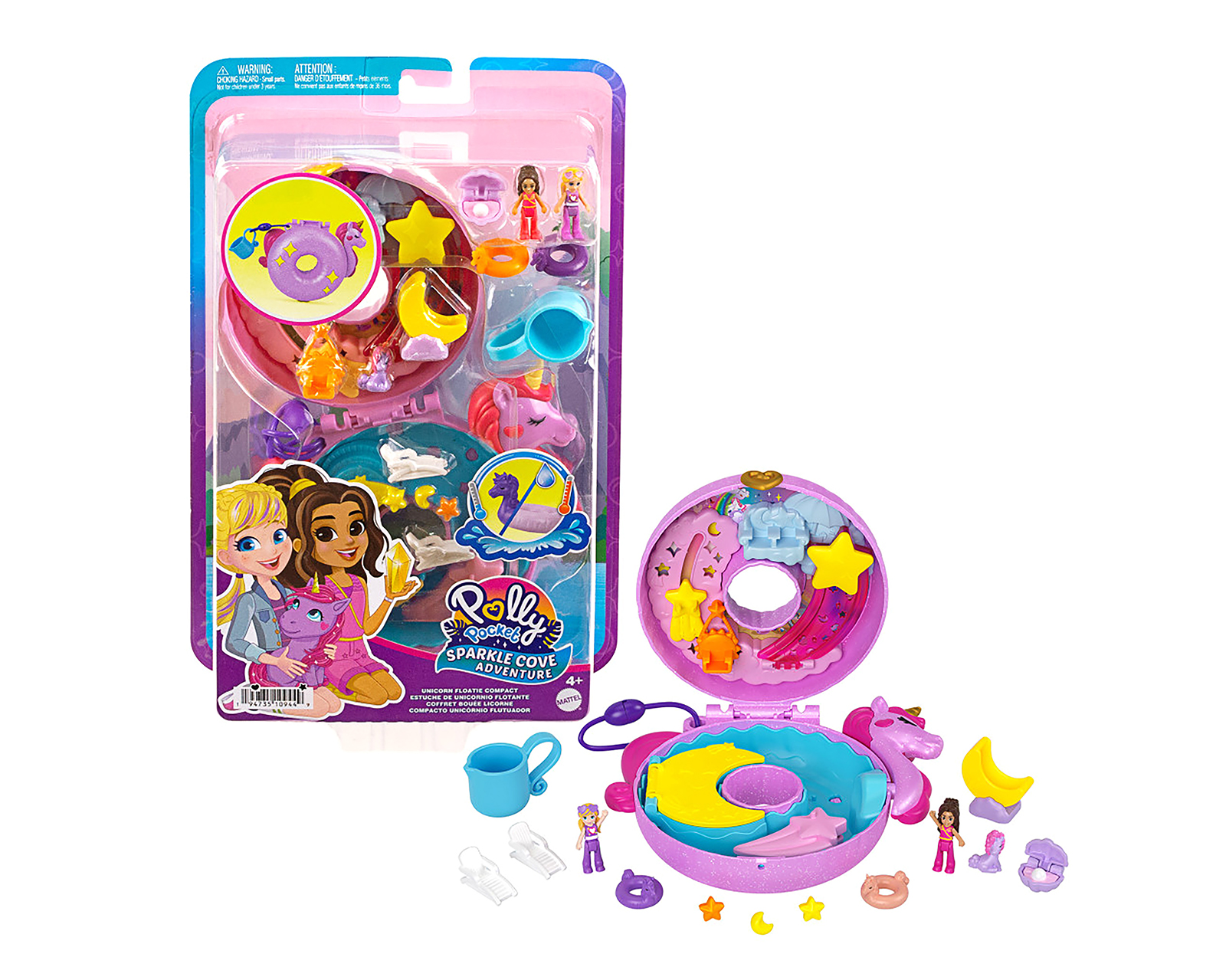 Flotador de Unicornio Mattel Polly Pocket Sparkle Cove Adventure