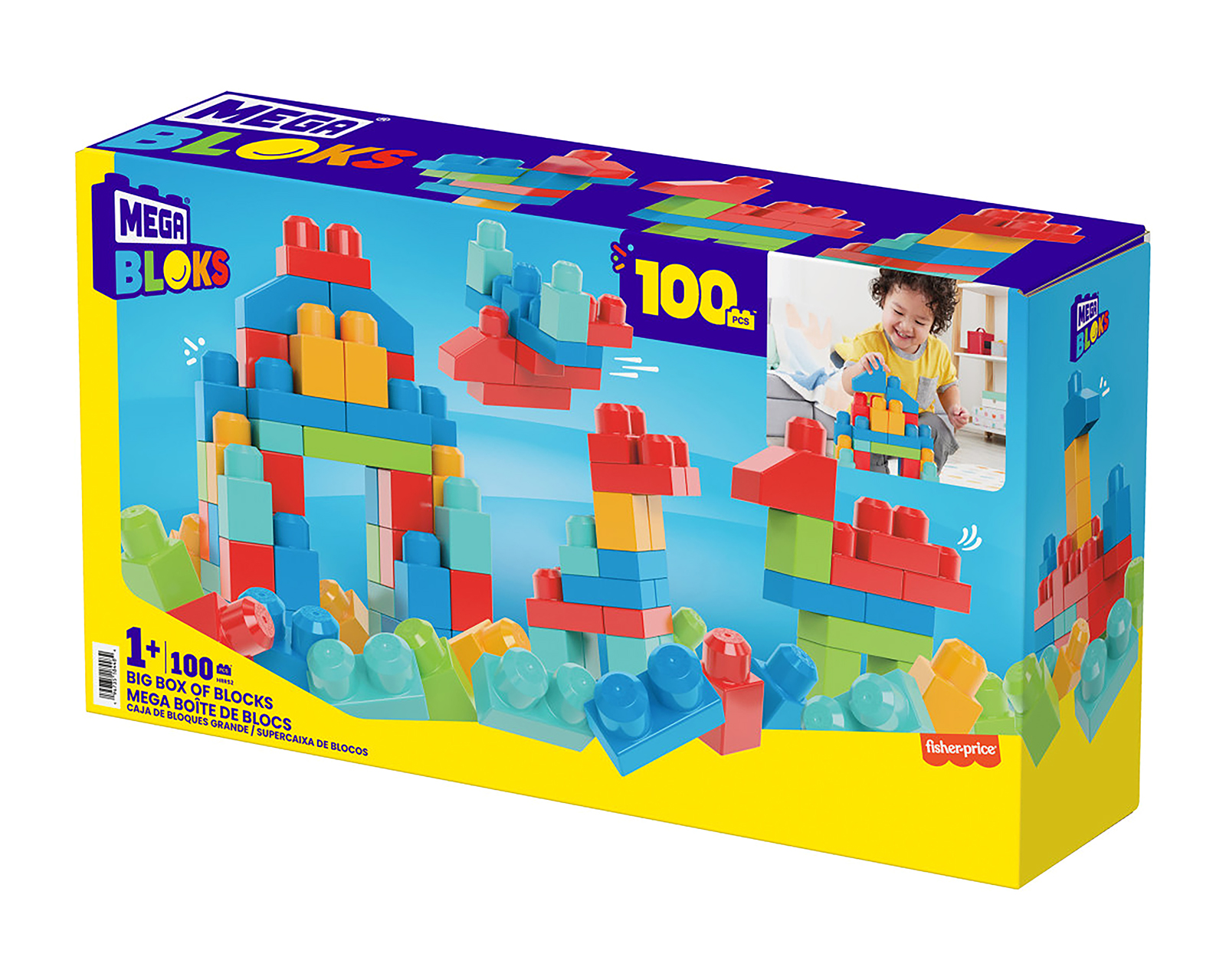 Foto 5 | Foto 5 | Bloques de Construcción Mega Bloks Fisher Price 100 Piezas