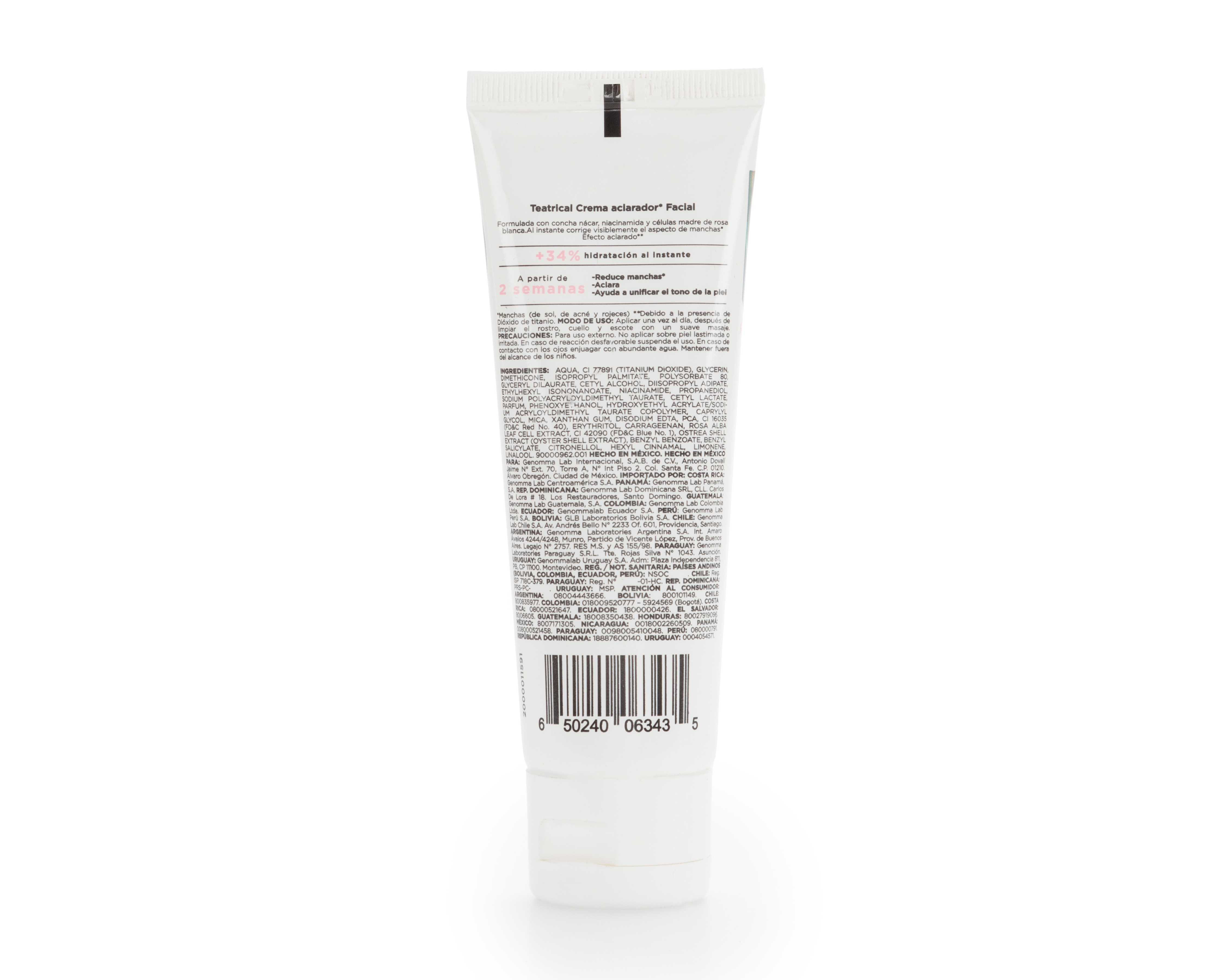 Foto 2 | Foto 2 | Crema Facial Aclaradora Teatrical con Concha Nácar y Niacinamida 75 ml