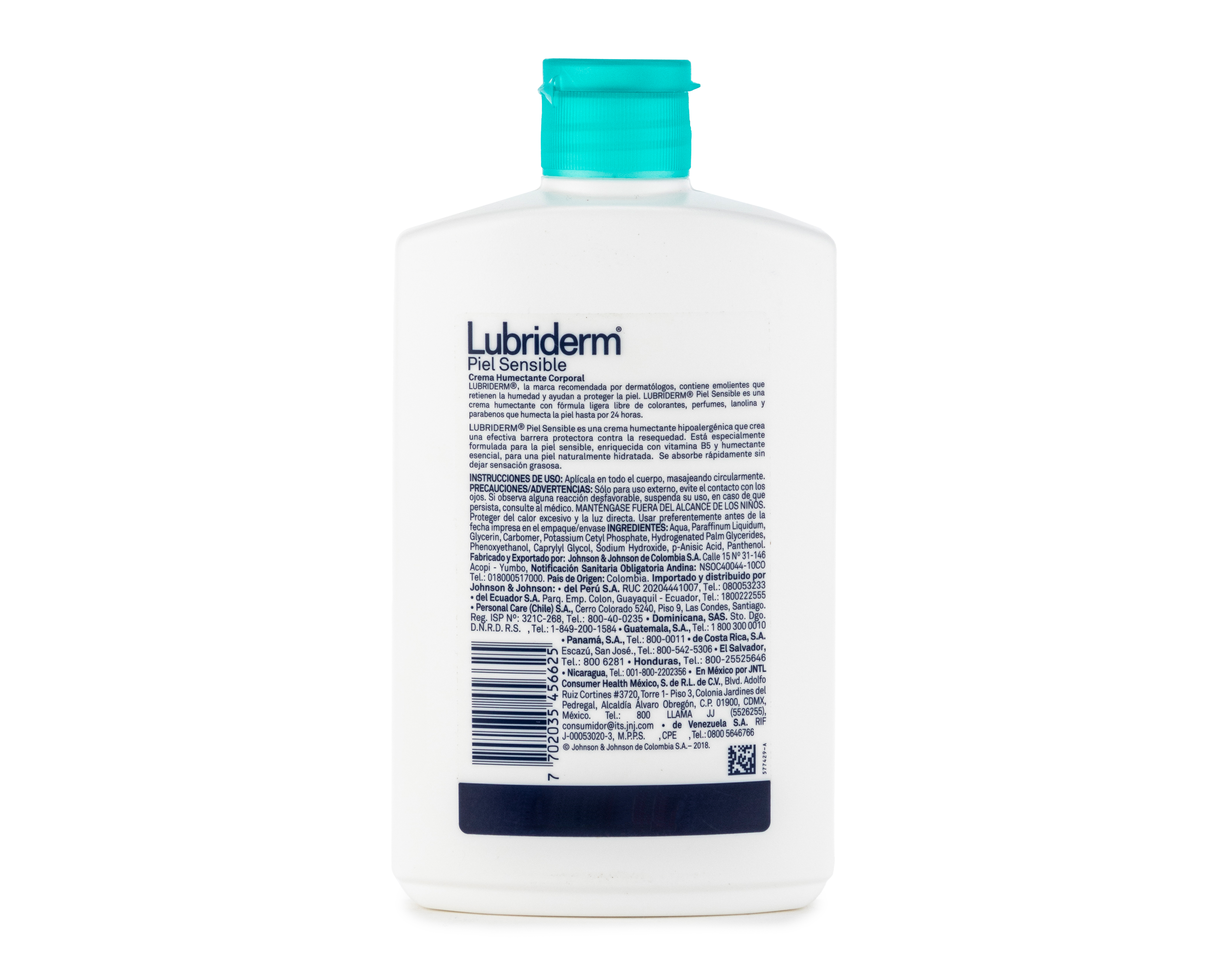 Foto 3 pulgar | Foto 2 | Crema Corporal Lubriderm Piel Sensible 400 ml