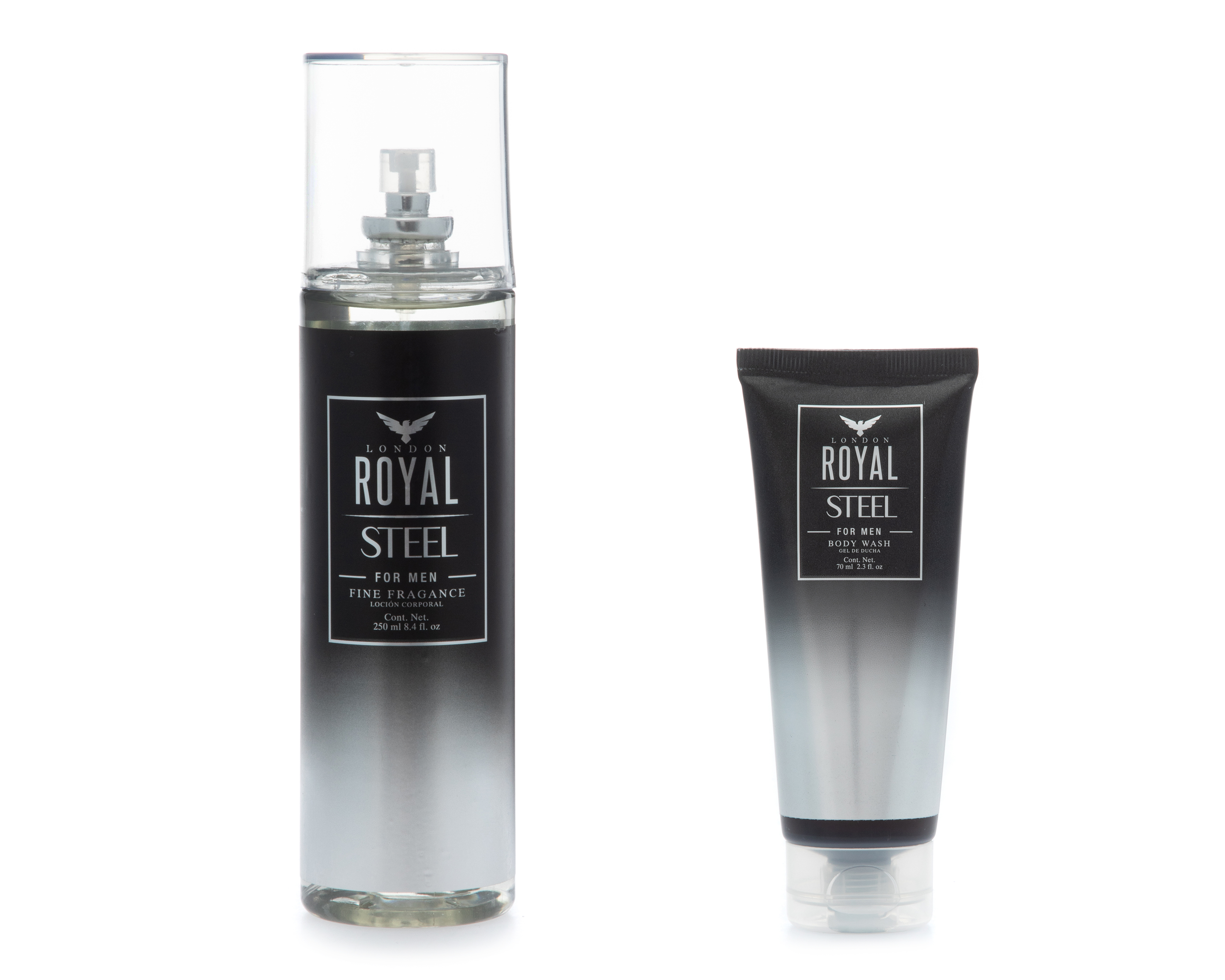 Foto 1 | Foto 1 | Estuche para Hombre London Royal Steel 2 Piezas