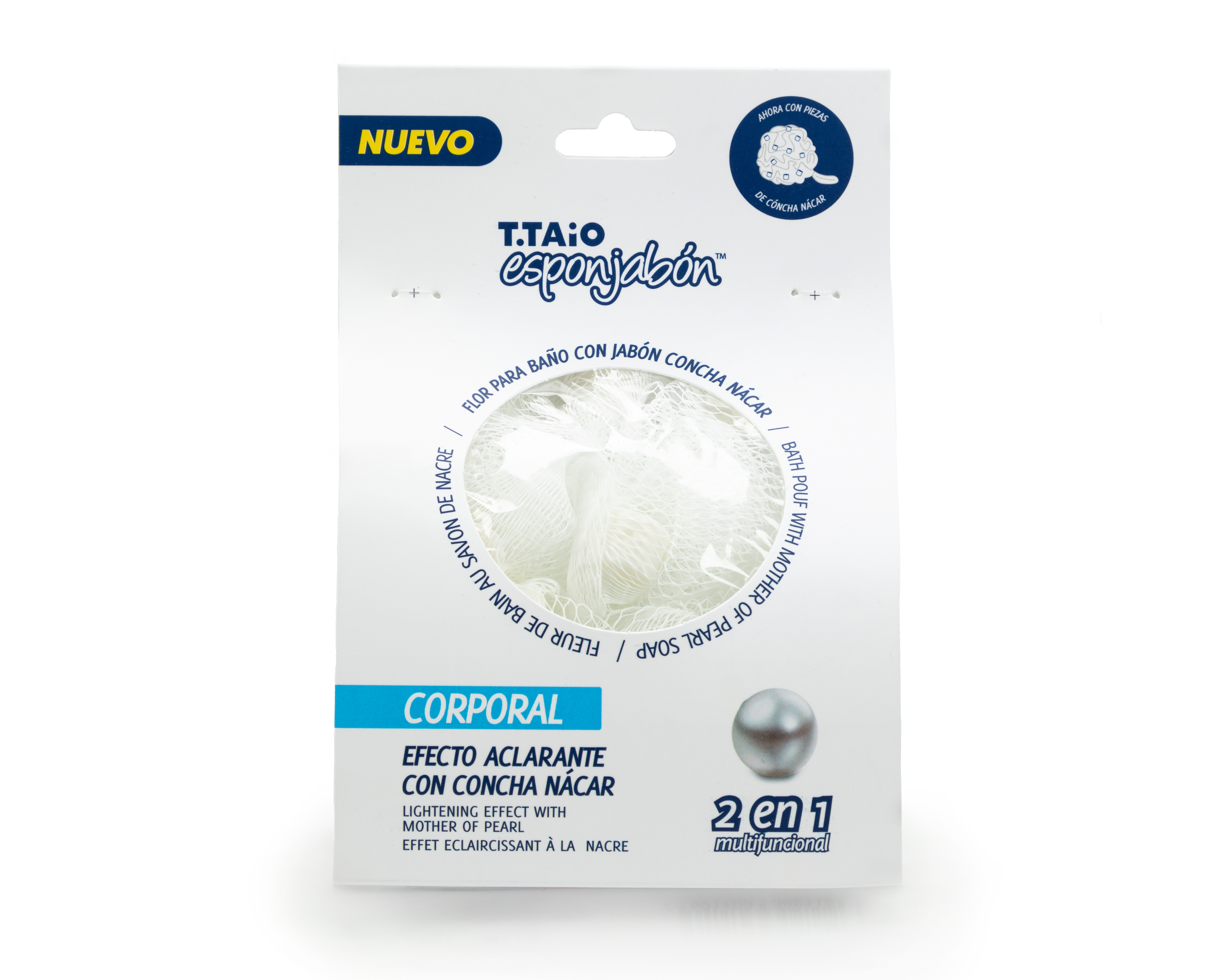Esponjabon Flor para Baño T. Taio Concha Nácar Efecto Aclarante