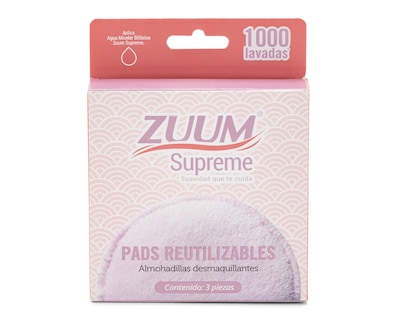 Foto 1 | Foto 1 | Almohadillas Desmaquillantes Reutilizables Zuum 3 Piezas