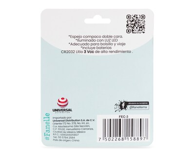 Foto 2 | Foto 2 | Espejo Fanelle Beauty Care con Luz LED 1 Pieza