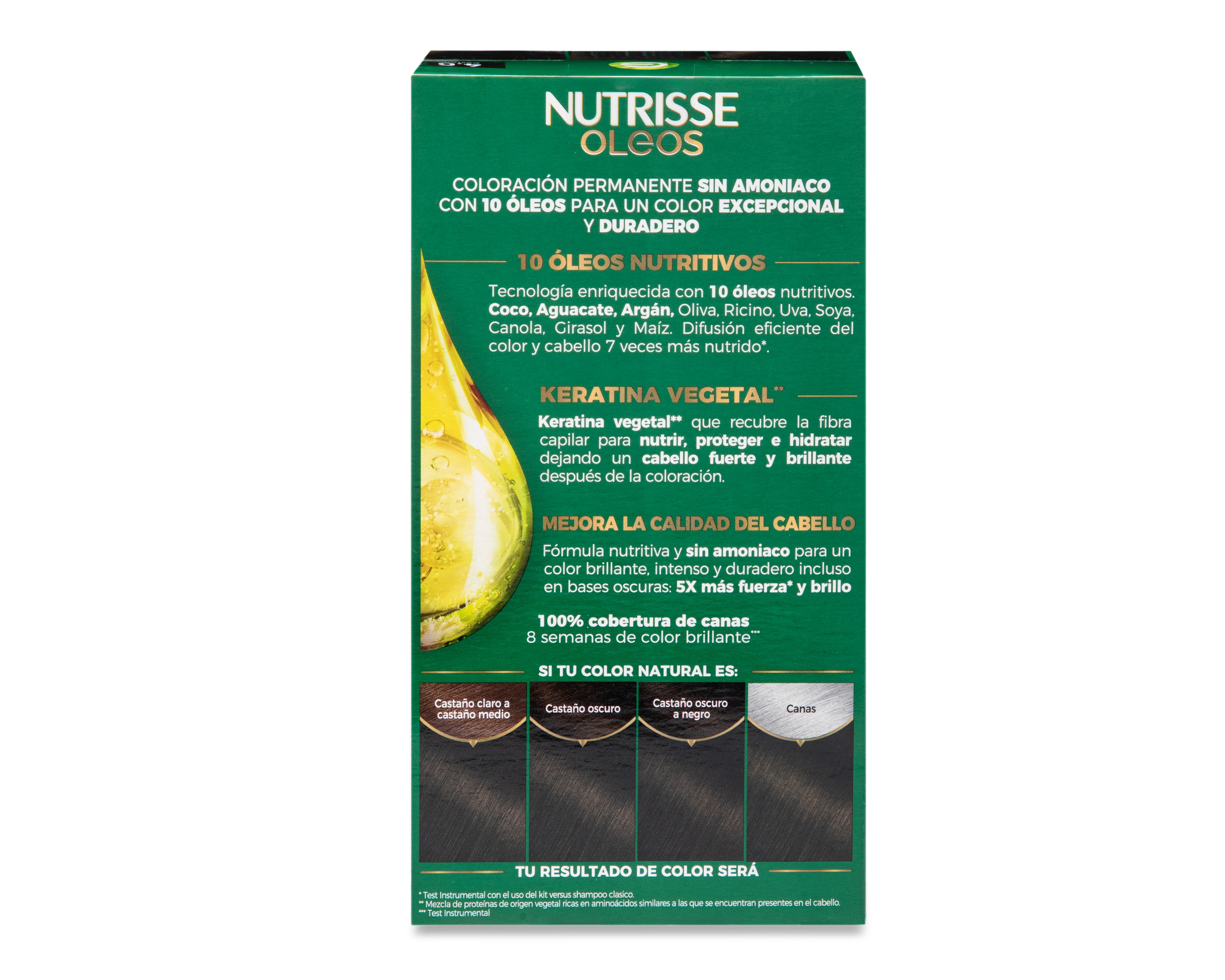 Foto 3 pulgar | Foto 2 | Tinte para Cabello Garnier Nutrisse Oleos Castaño