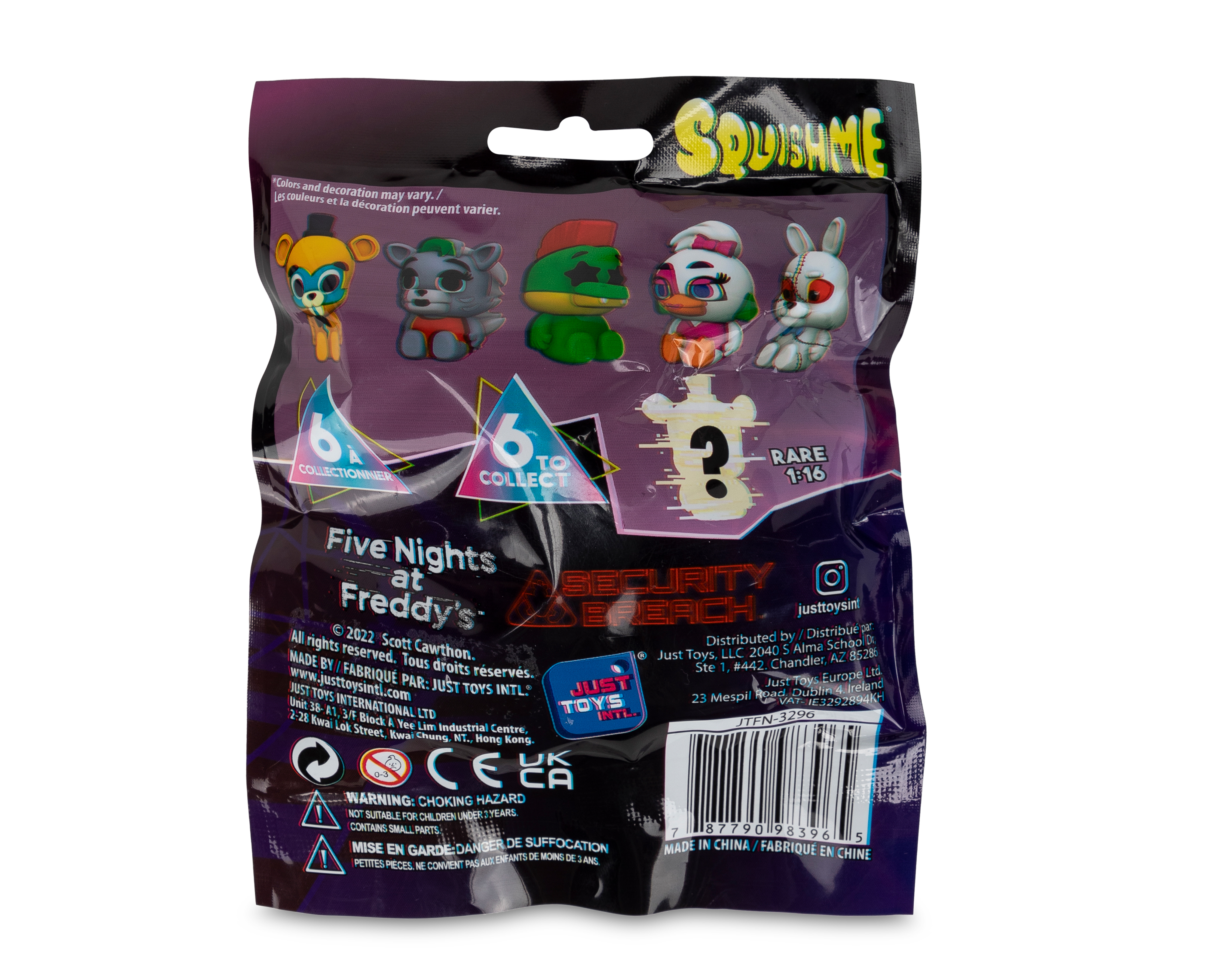 Foto 3 pulgar | Foto 2 | Squishy Five Nights at Freddy's 1 Pieza al Azar