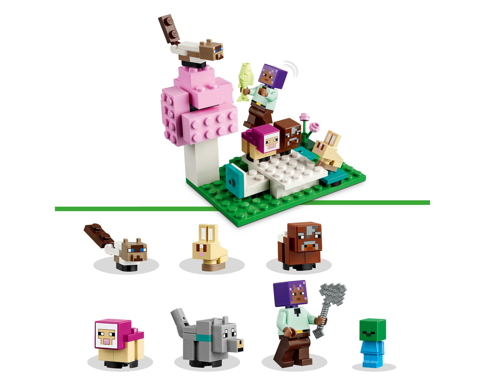Foto 9 pulgar | Foto 8 | LEGO Minecraft: El Santuario de Animales