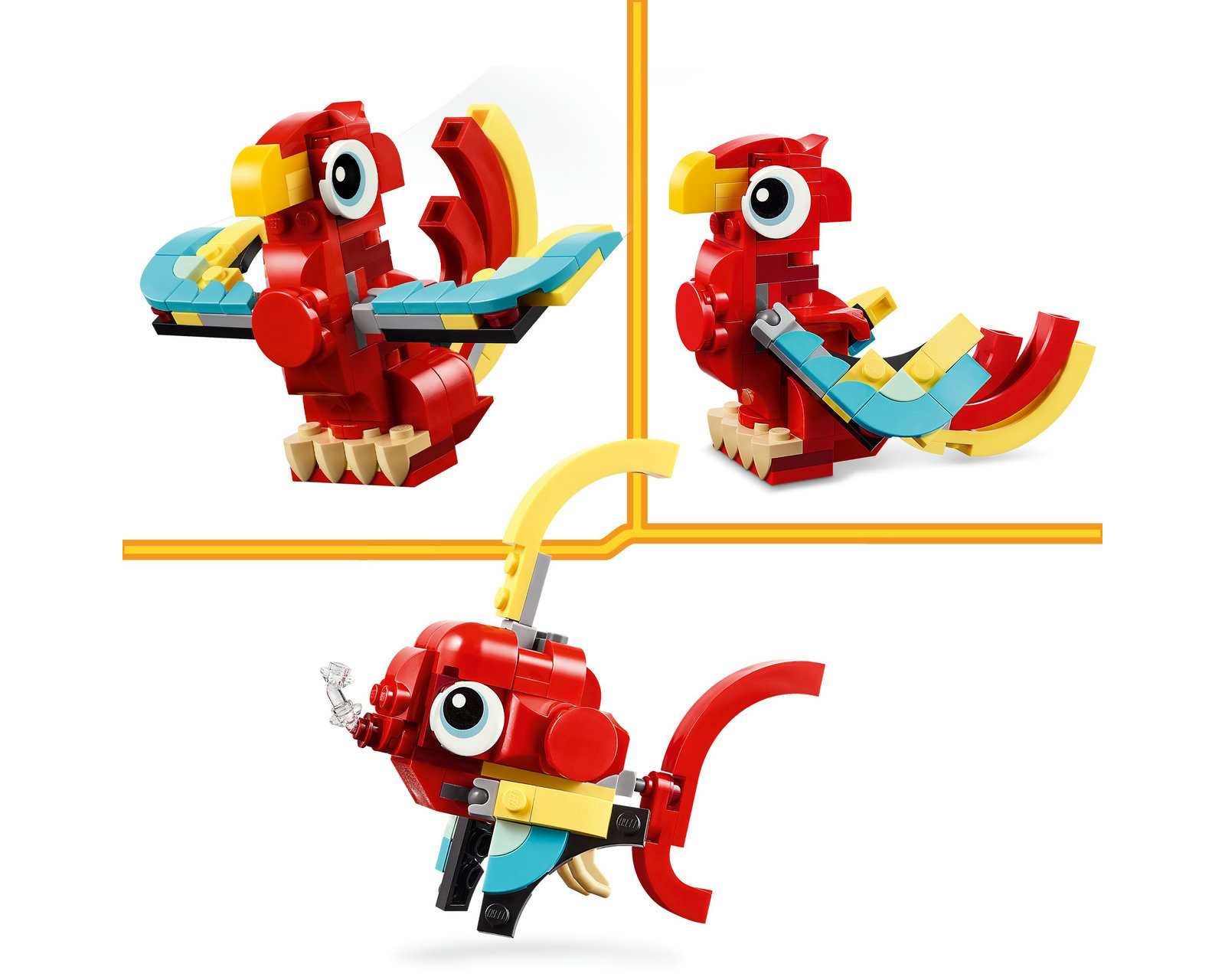 Foto 9 pulgar | Foto 8 | LEGO Creator 3 en 1: Dragón Rojo