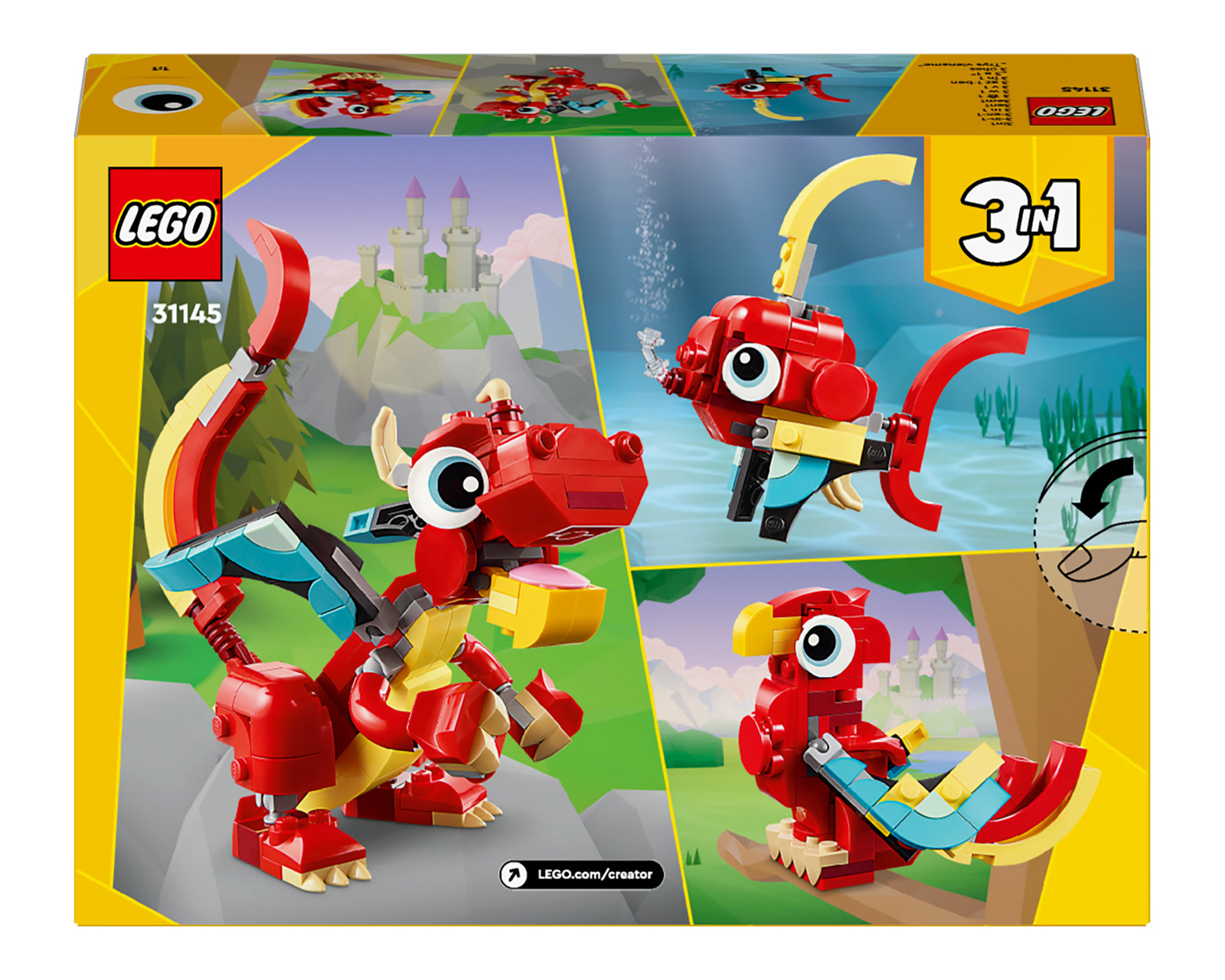 Foto 9 | Foto 9 | LEGO Creator 3 en 1: Dragón Rojo