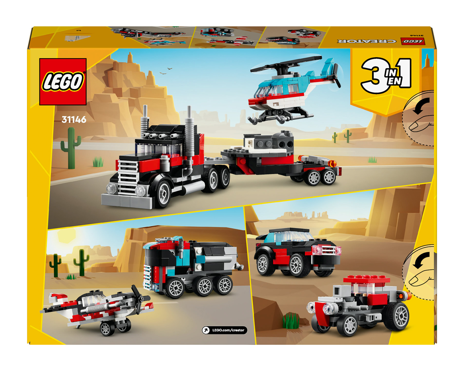 Foto 9 | Foto 9 | LEGO Creator: Camión Plataforma con Helicóptero