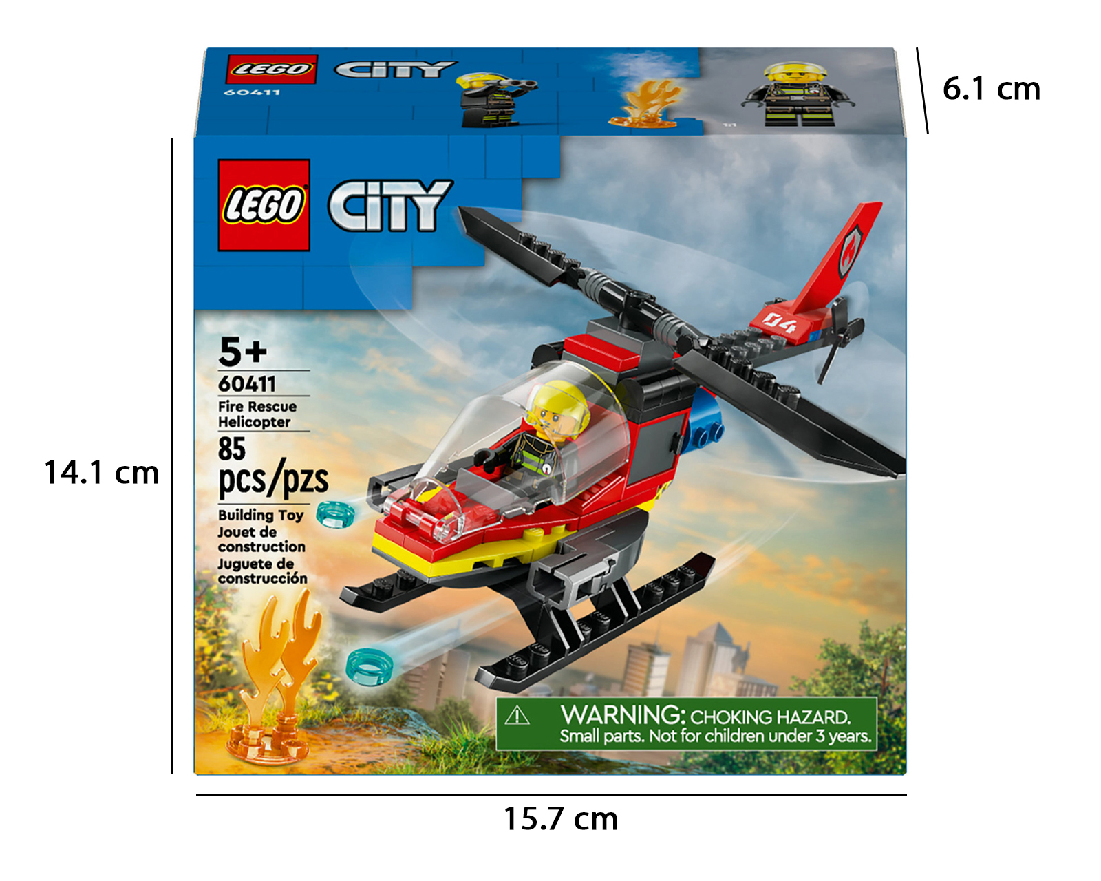 Foto 11 pulgar | Foto 10 | Lego City: Helicóptero de Rescate de Bomberos