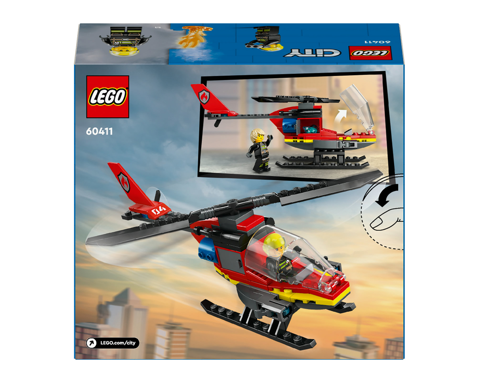 Foto 10 pulgar | Foto 9 | Lego City: Helicóptero de Rescate de Bomberos