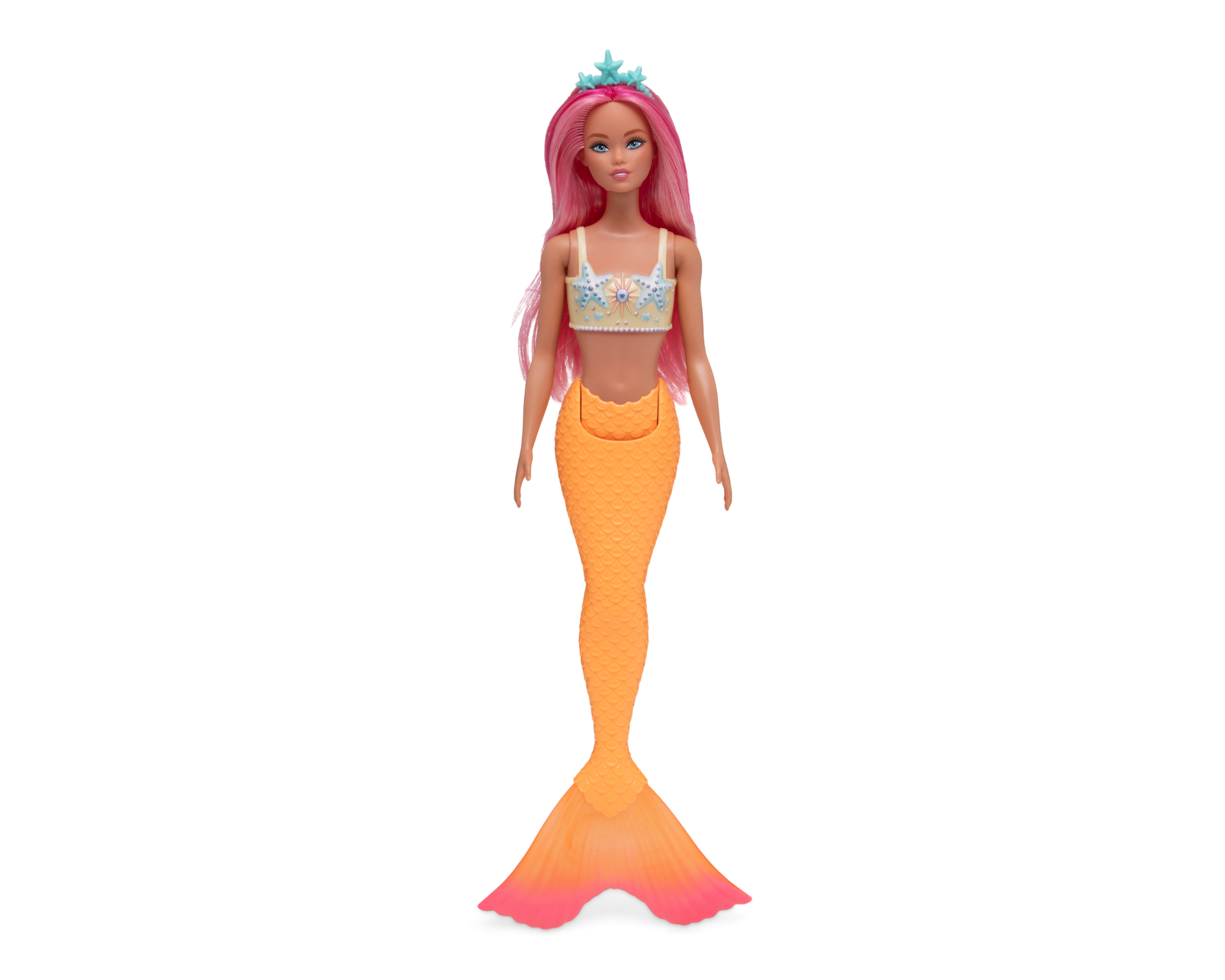 Muñeca Barbie Fantasía Sirena Cabello Morado