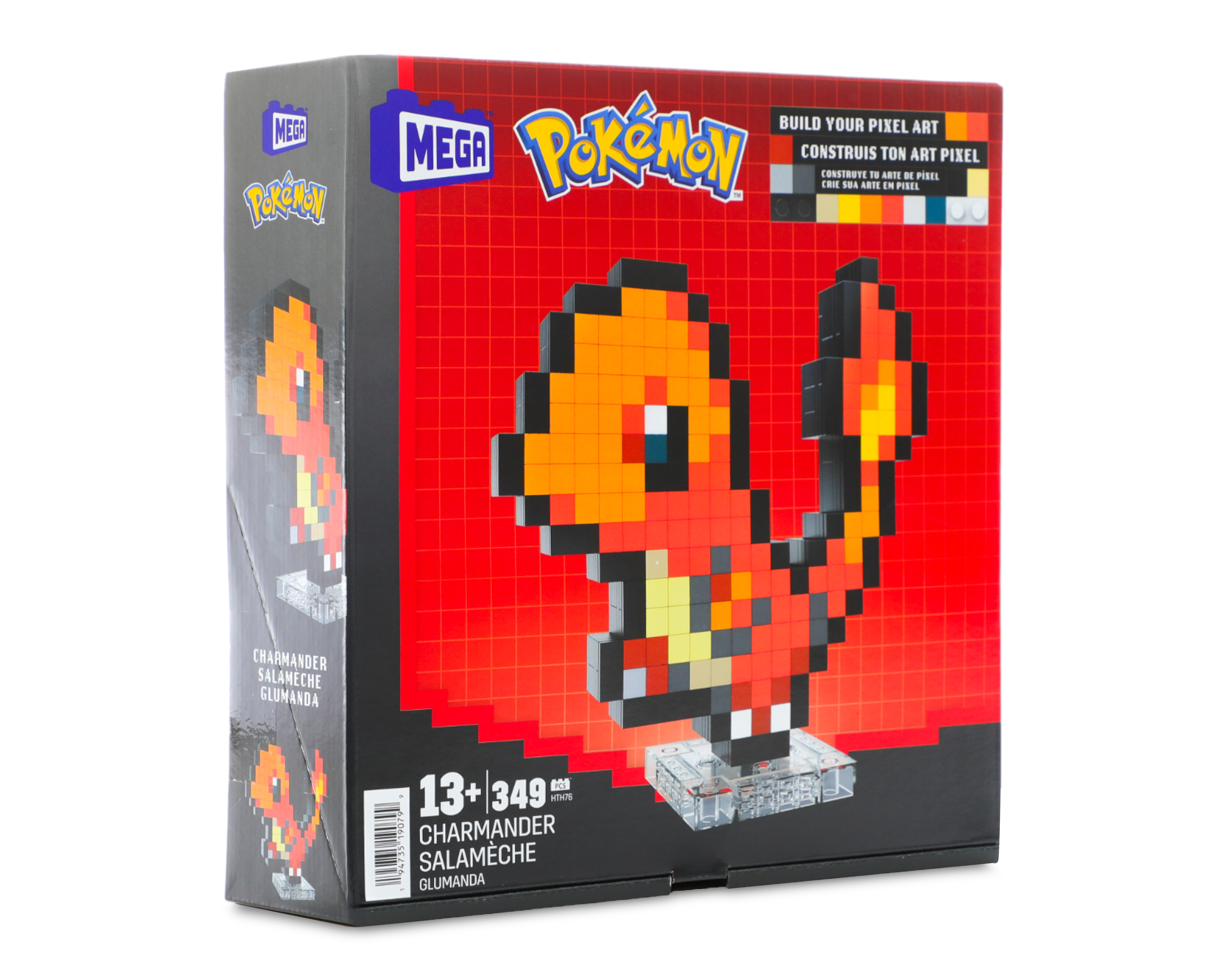 Foto 3 pulgar | Foto 2 | Bloques de Construcción Mega Pokémon Charmander Píxel 349 Piezas