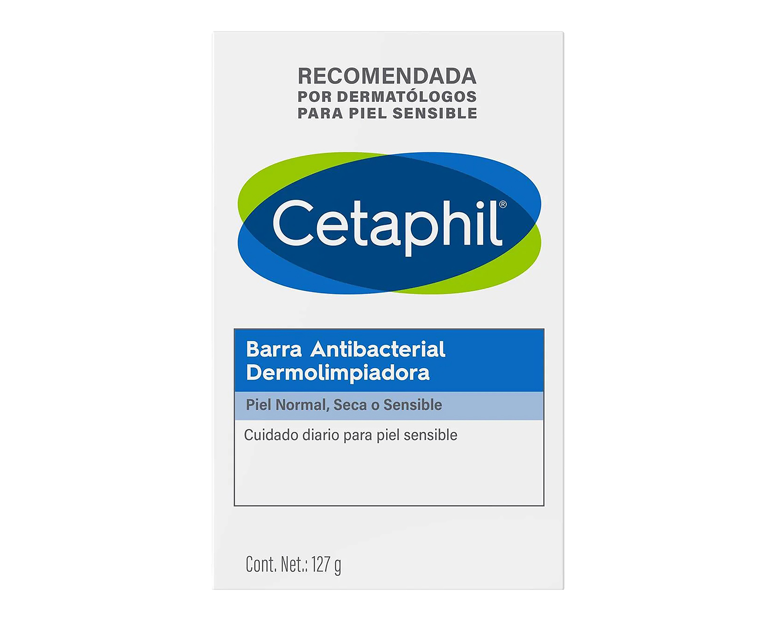 Foto 2 pulgar | Foto 1 | Barra Antibacterial Dermolimpiadora Cetaphil 127 g