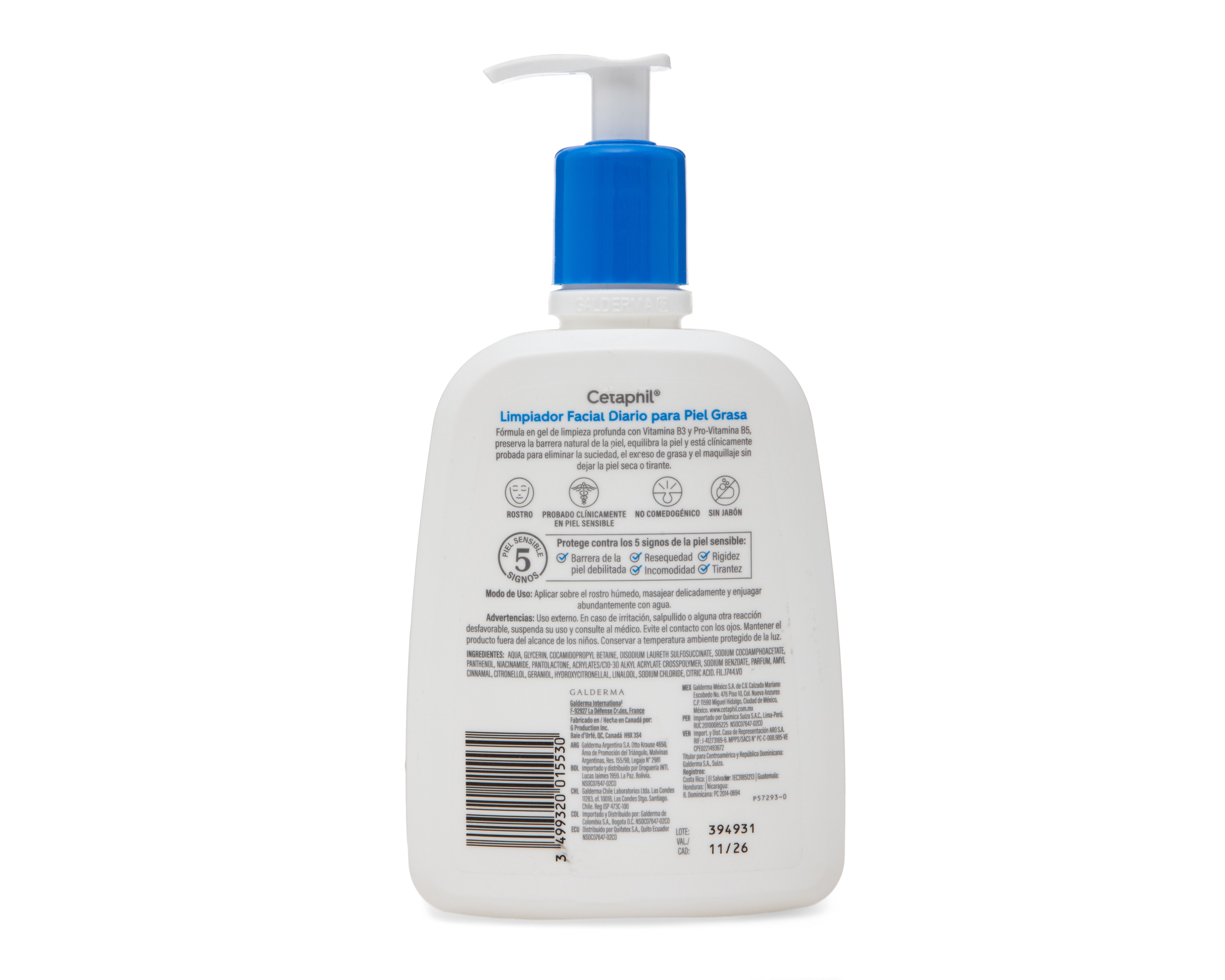 Foto 2 | Foto 2 | Limpiador Facial para Piel Mixta a Grasa Cetaphil 473 ml