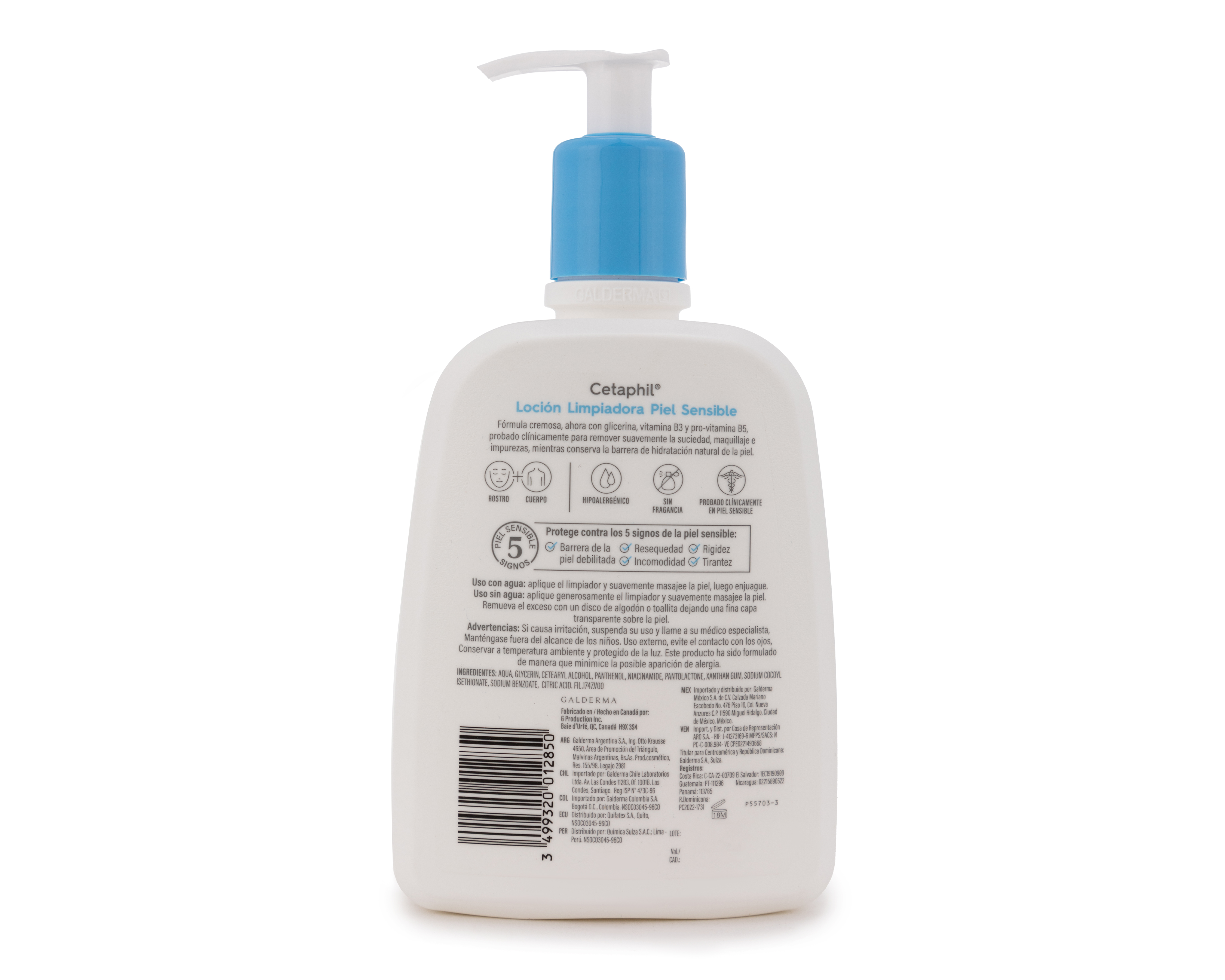 Foto 3 pulgar | Foto 2 | Loción Limpiadora para Piel Sensible Cetaphil 473 ml