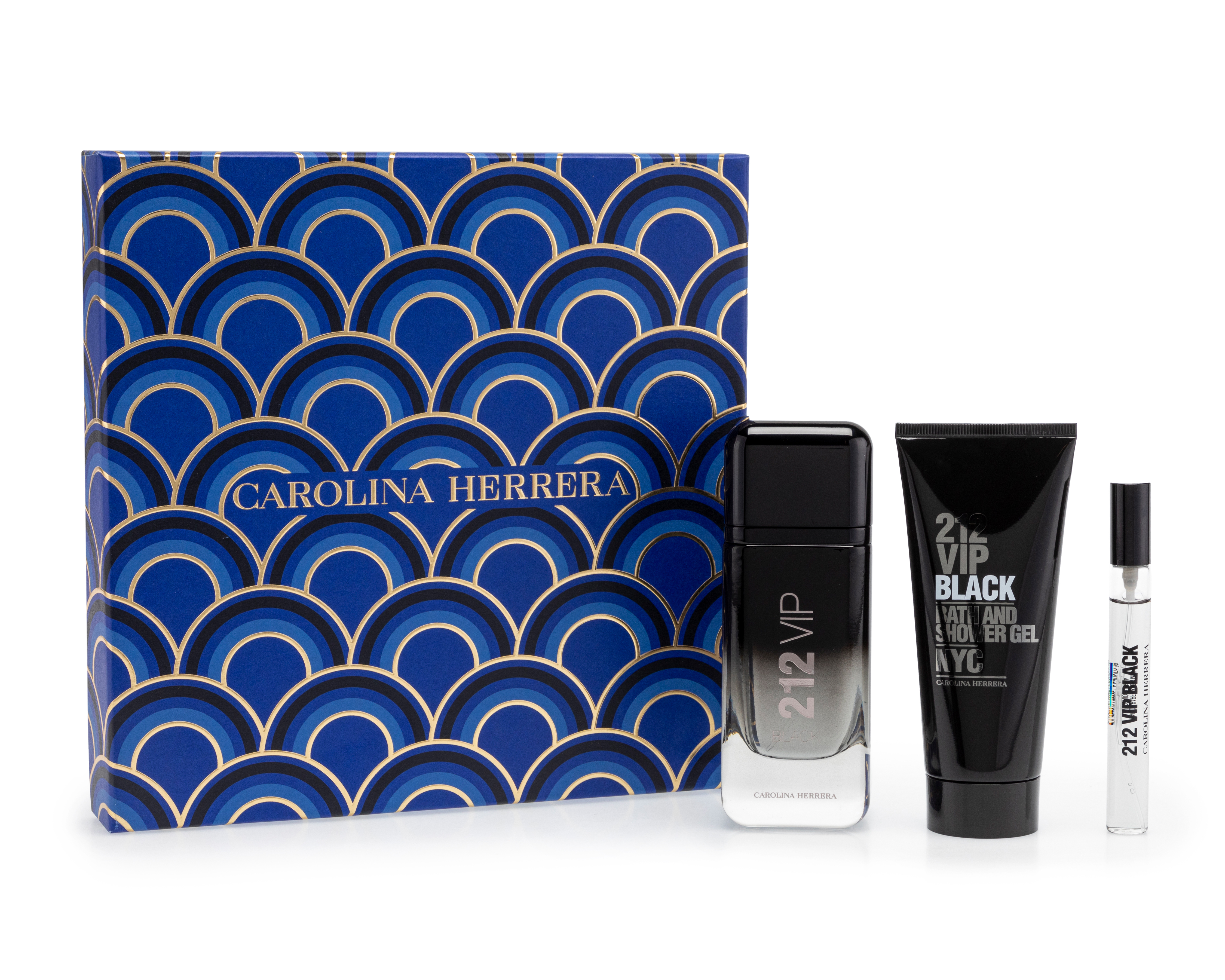 Estuche para Hombre Carolina Herrera 212 VIP Black 3 Piezas
