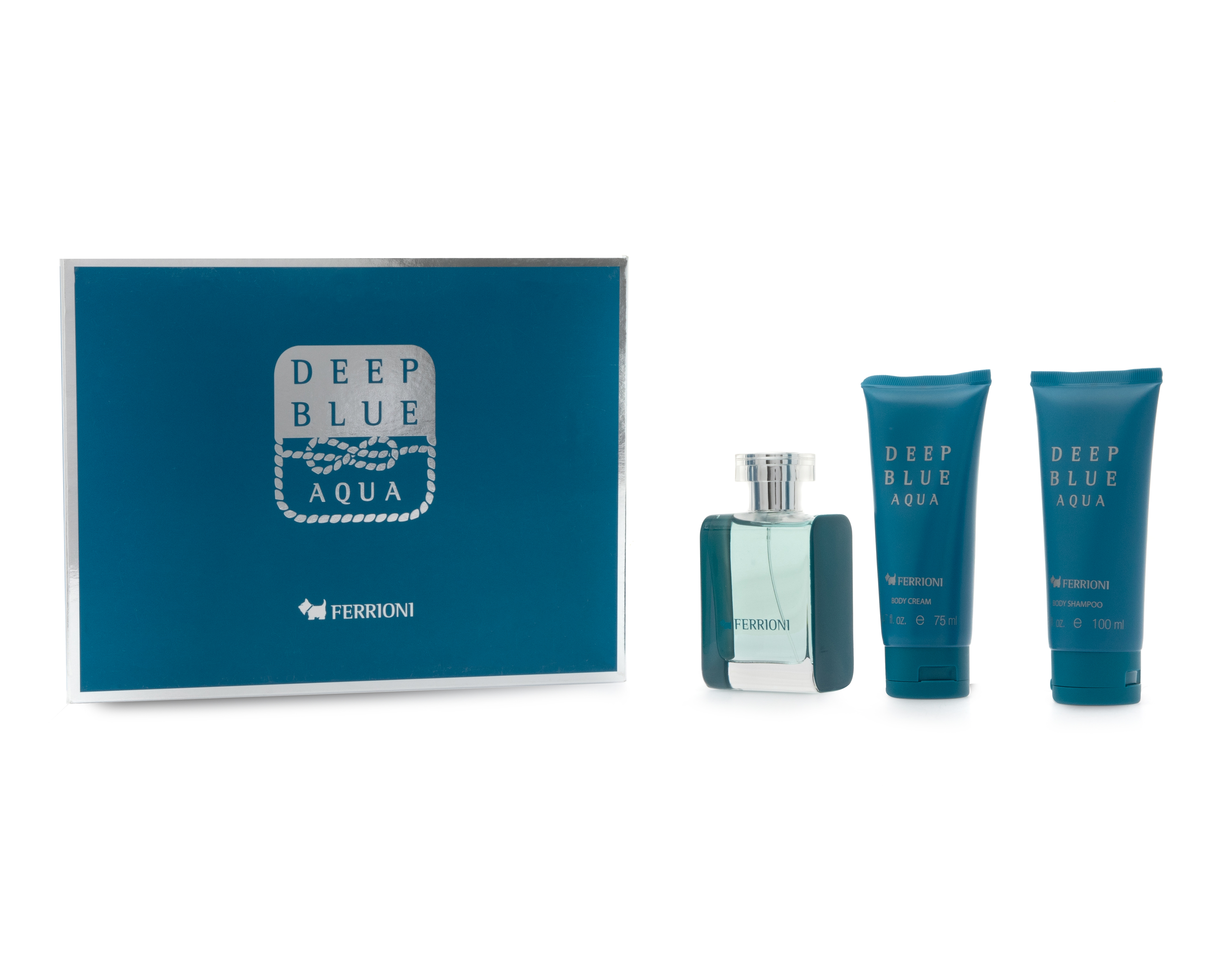Foto 2 pulgar | Foto 1 | Estuche para Hombre Ferrioni Deep Blue Aqua 3 Piezas