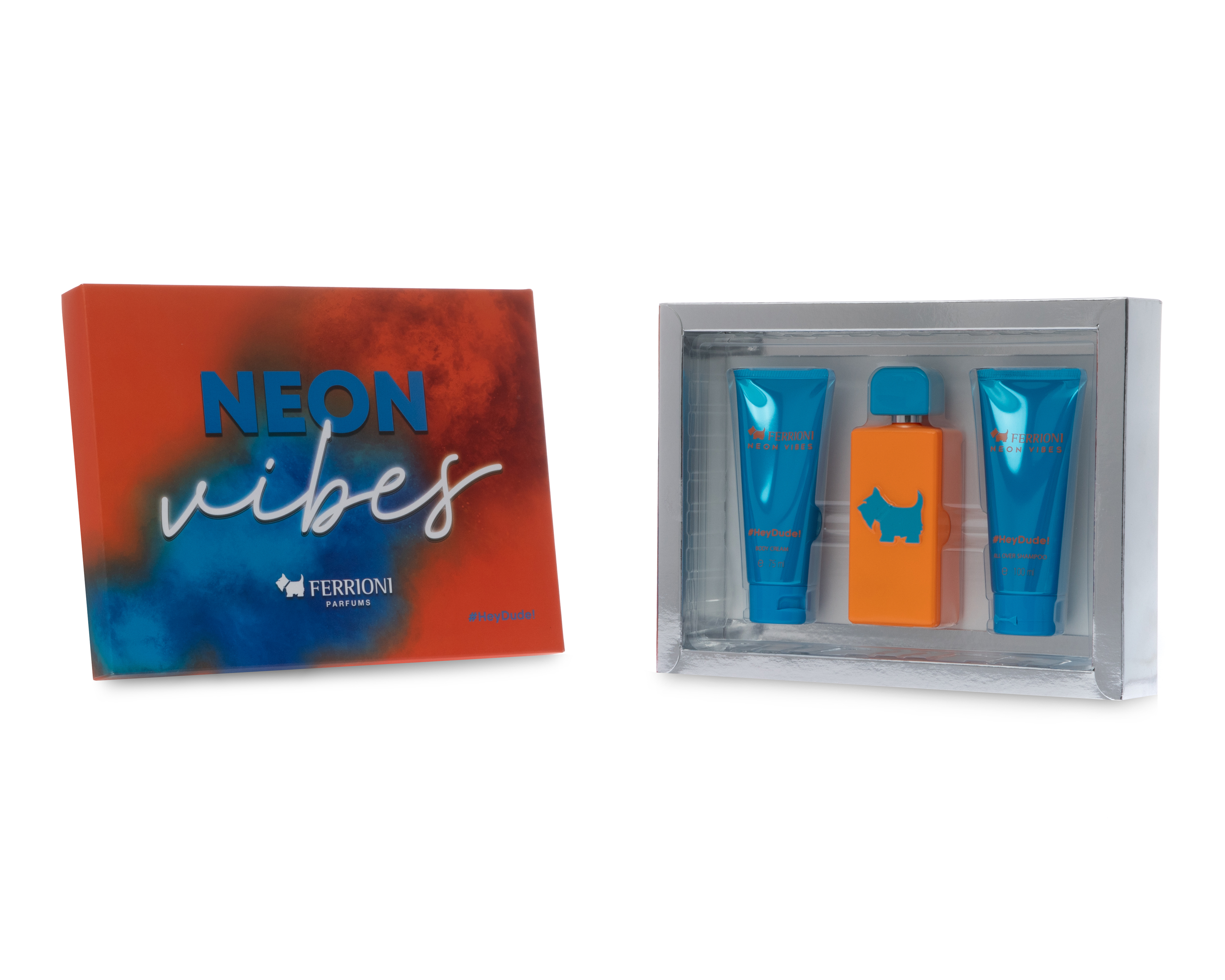 Foto 5 pulgar | Foto 4 | Estuche para Hombre Ferrioni Neon Vibes 3 Piezas