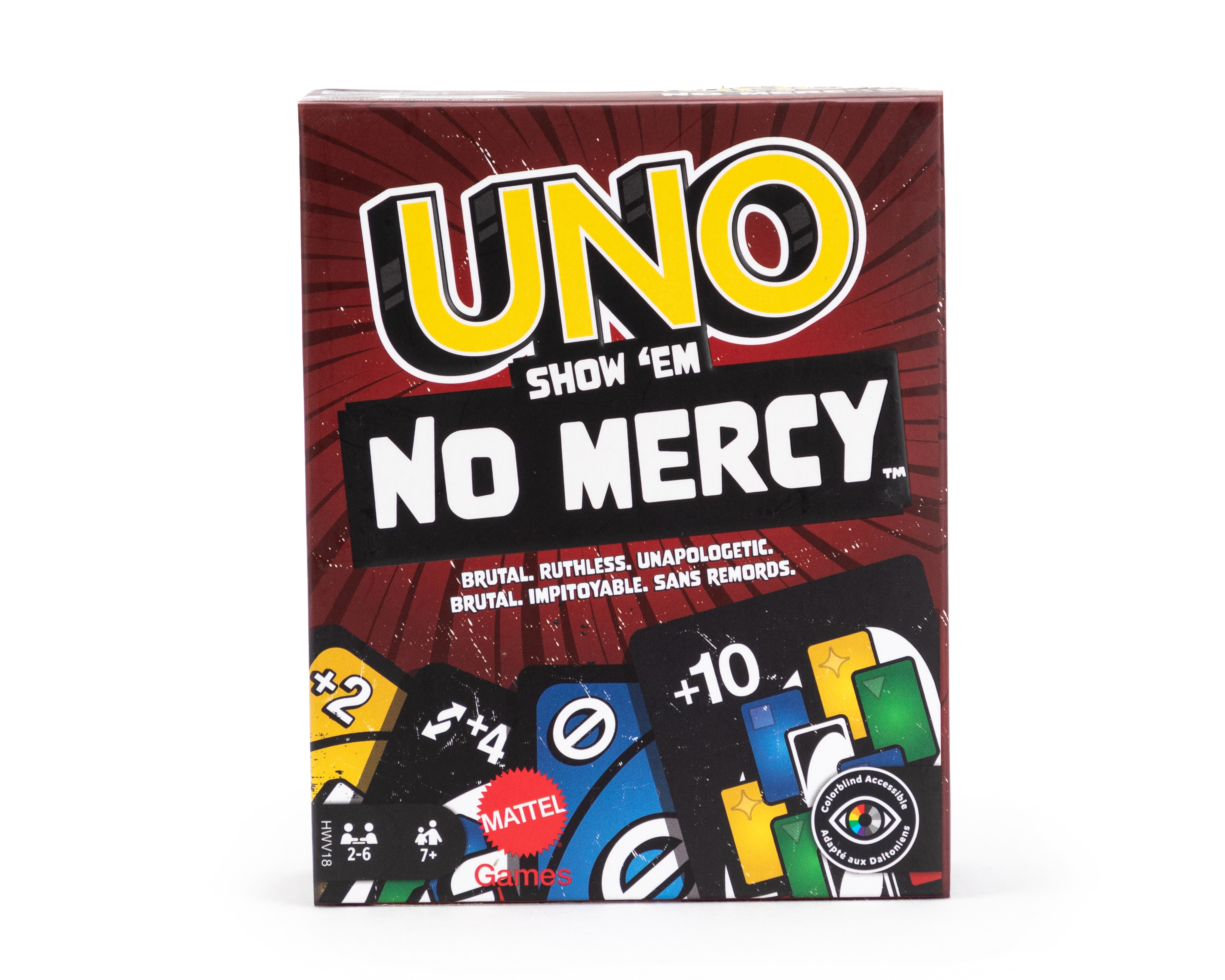 Foto 2 pulgar | Foto 1 | Juego de Mesa Uno Mattel No Mercy