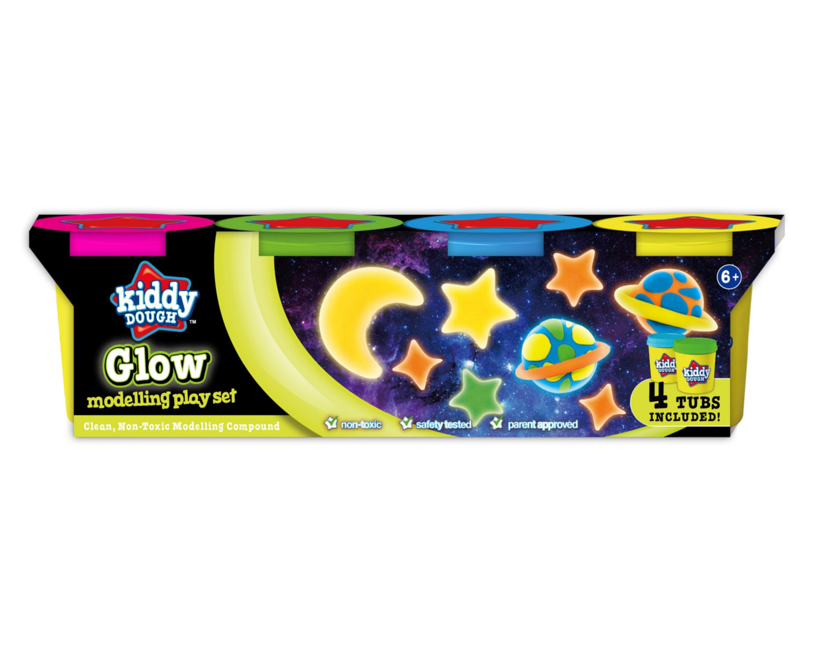 Plastilina Kiddy Dough 4 Piezas