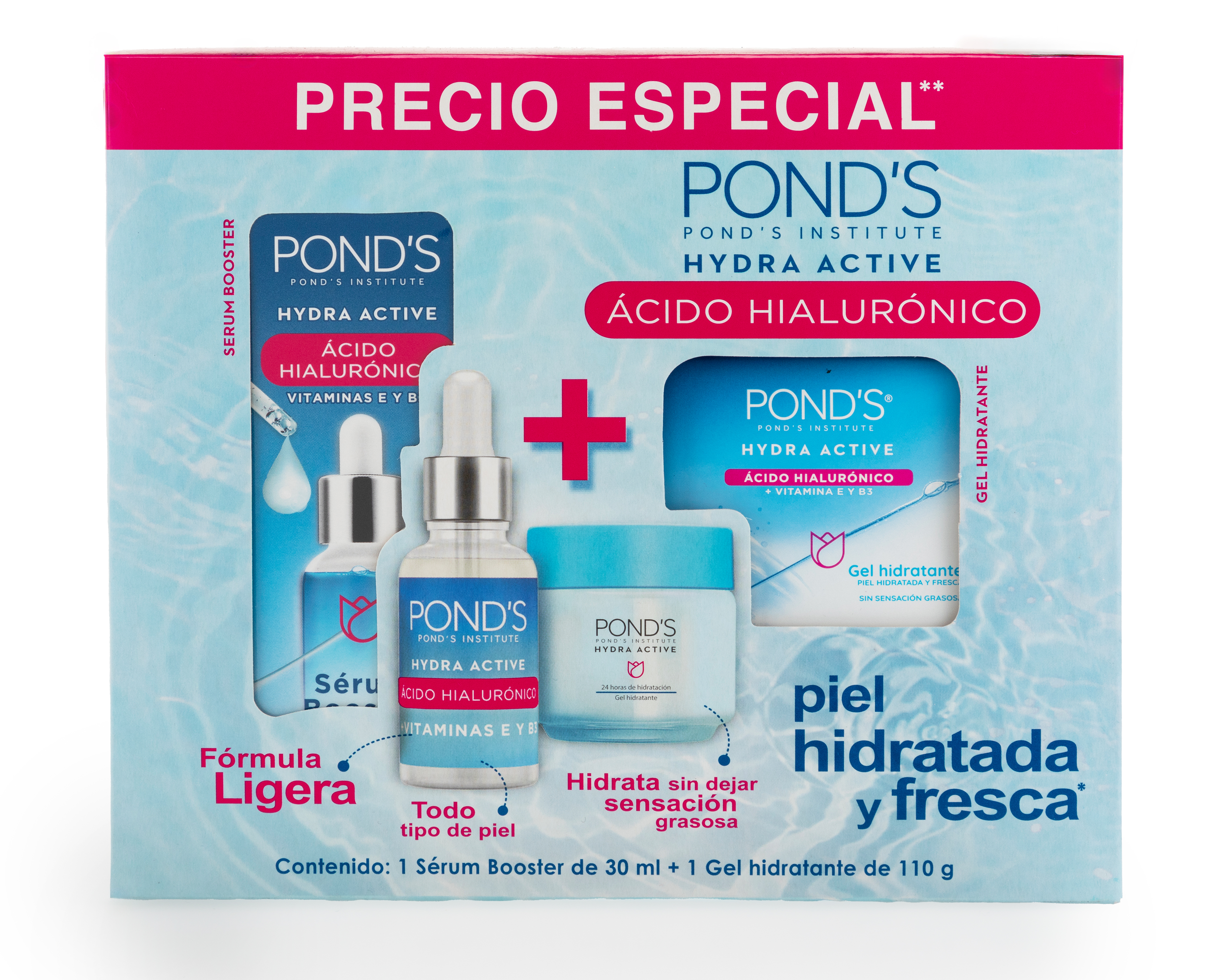 Foto 2 | Foto 2 | Suero Booster y Gel Hidratante Pond's Hydra Active con Ácido Hialurónico
