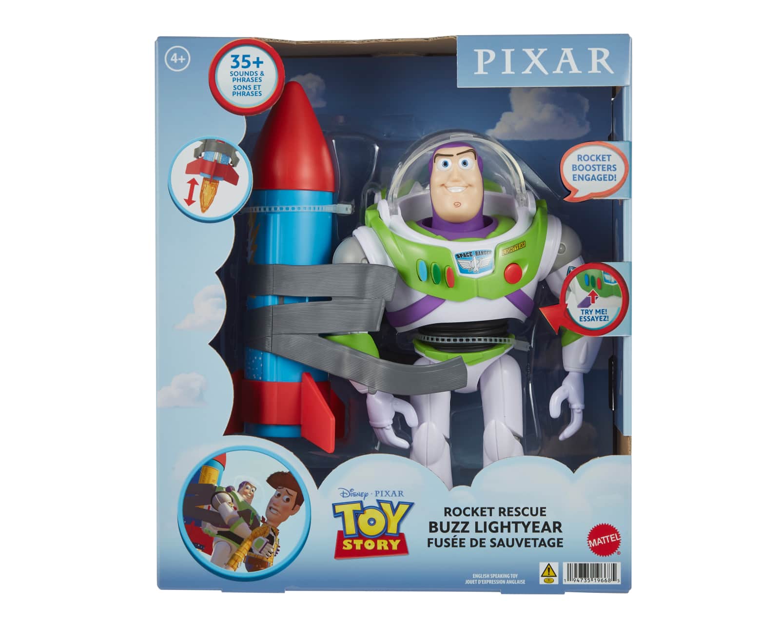 Foto 5 pulgar | Foto 4 | Cohete de Rescate y Buzz Lightyear Disney Toy Story con Sonido