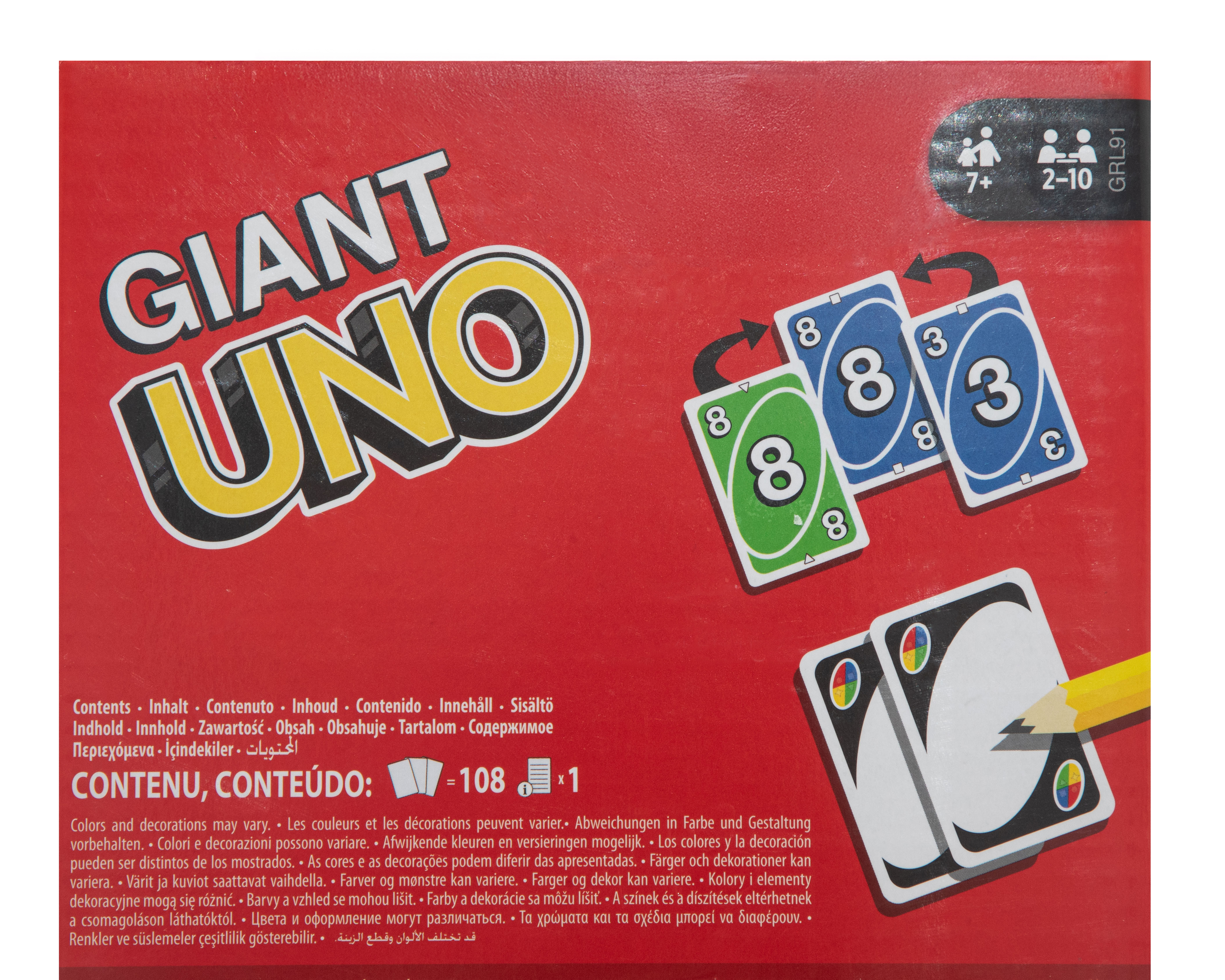 Foto 4 pulgar | Foto 3 | Juego de Mesa Uno Gigante Mattel