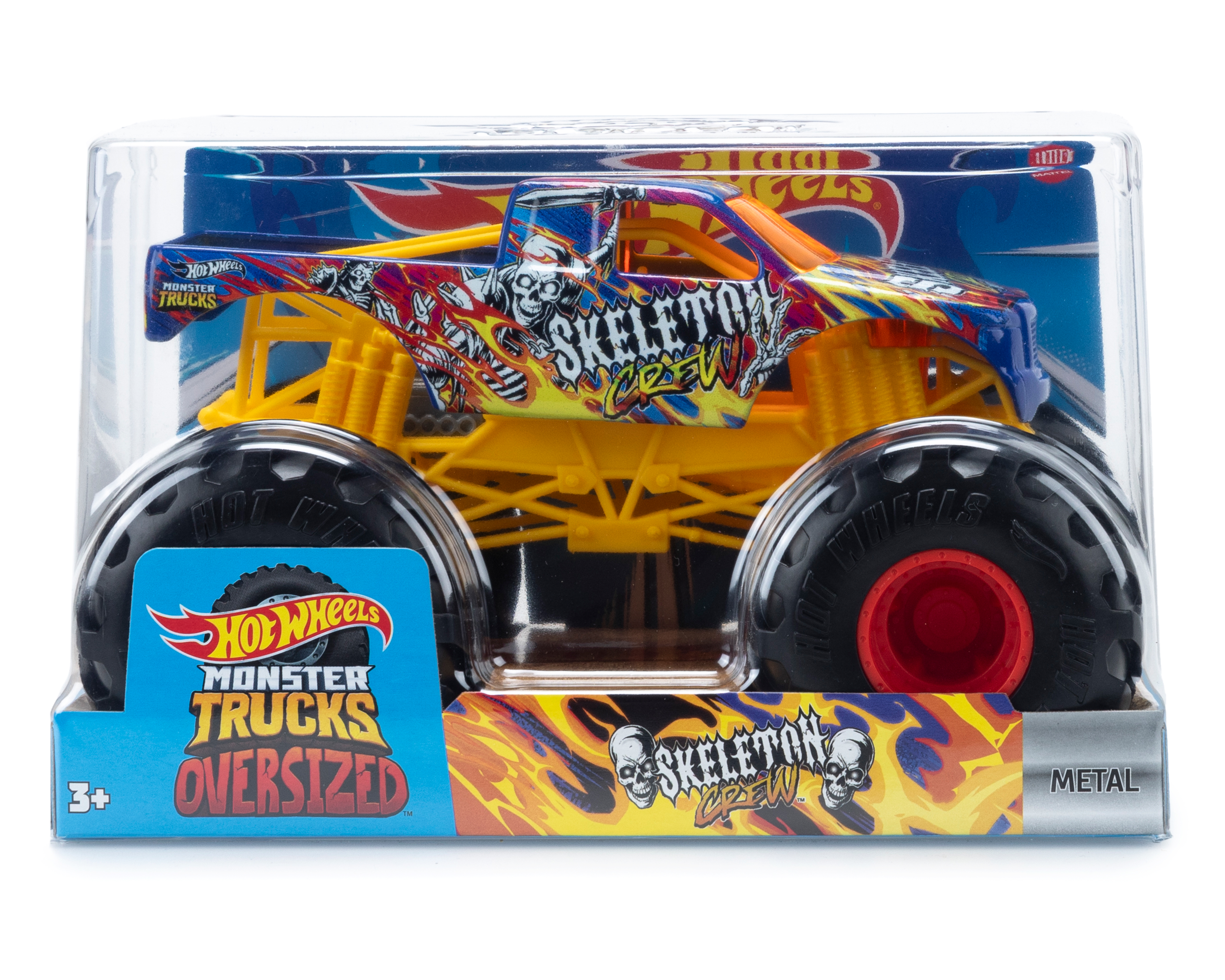 Foto 2 pulgar | Foto 1 | Monster Trucks Oversize Hot Wheels Skeleton Crew al Azar