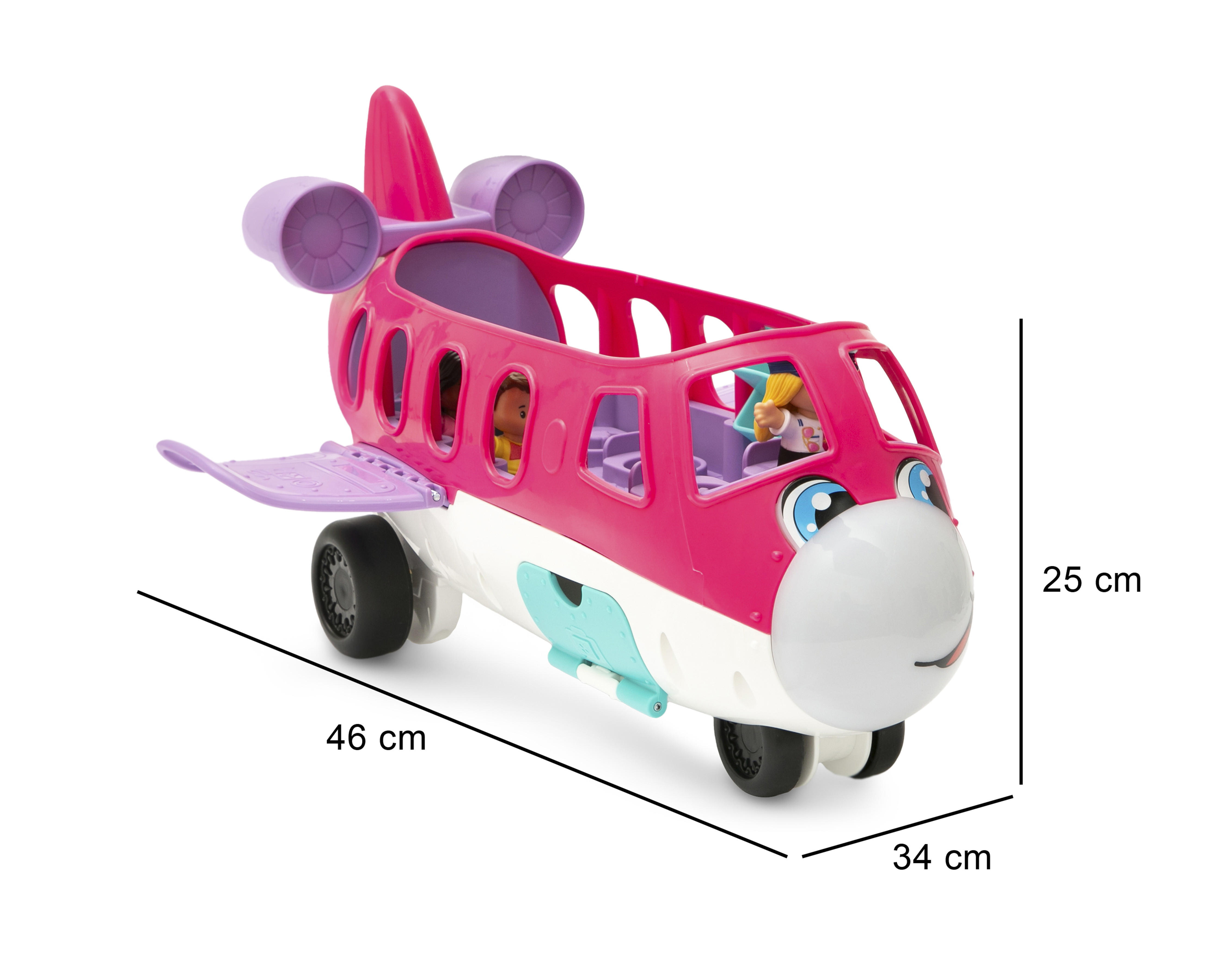 Foto 7 pulgar | Foto 6 | Avión de Barbie Fisher-Price Little People Avión de los Sueños