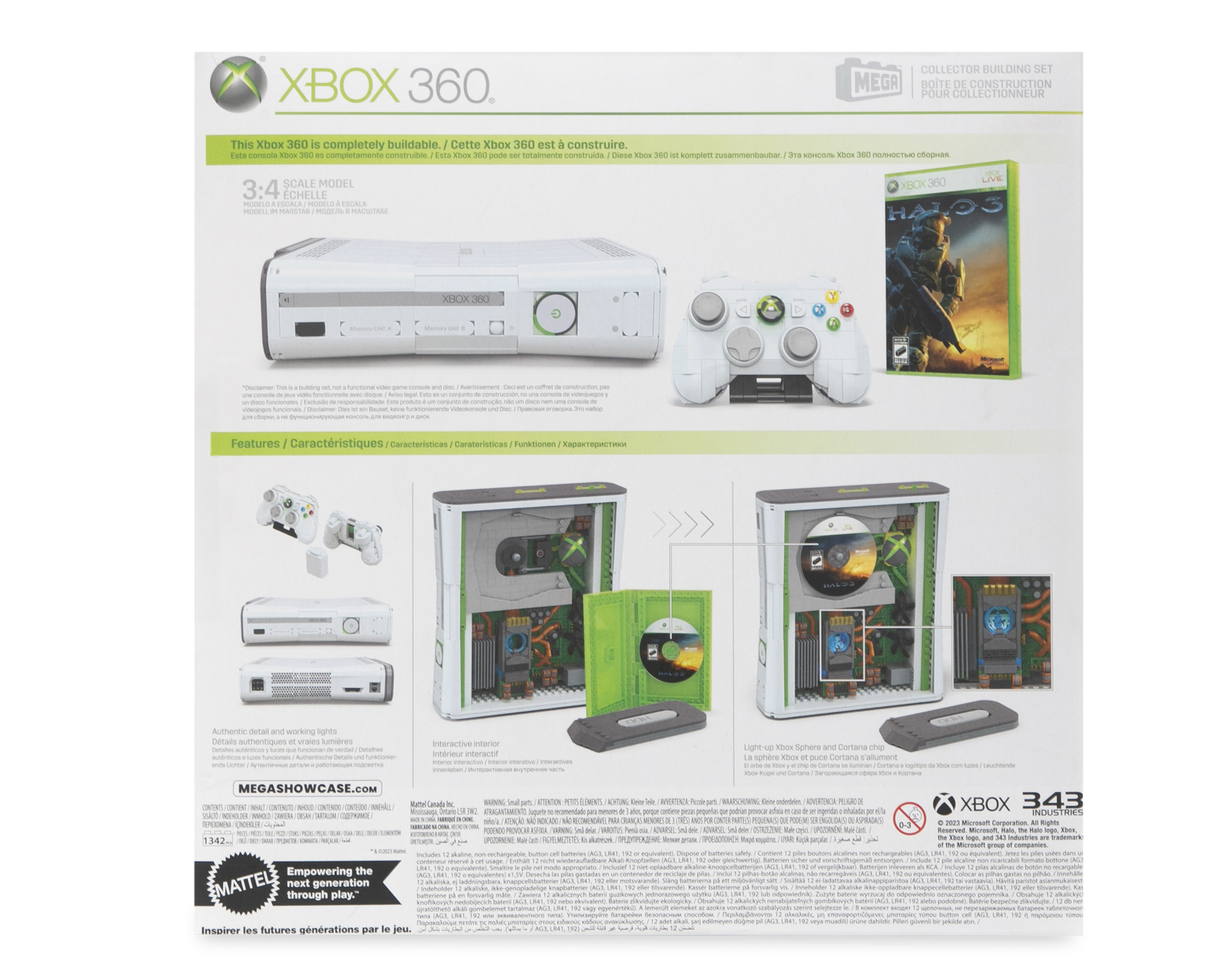 Foto 3 pulgar | Foto 2 | Bloques de Construcción Mega Blocks Xbox 360 1342 Piezas