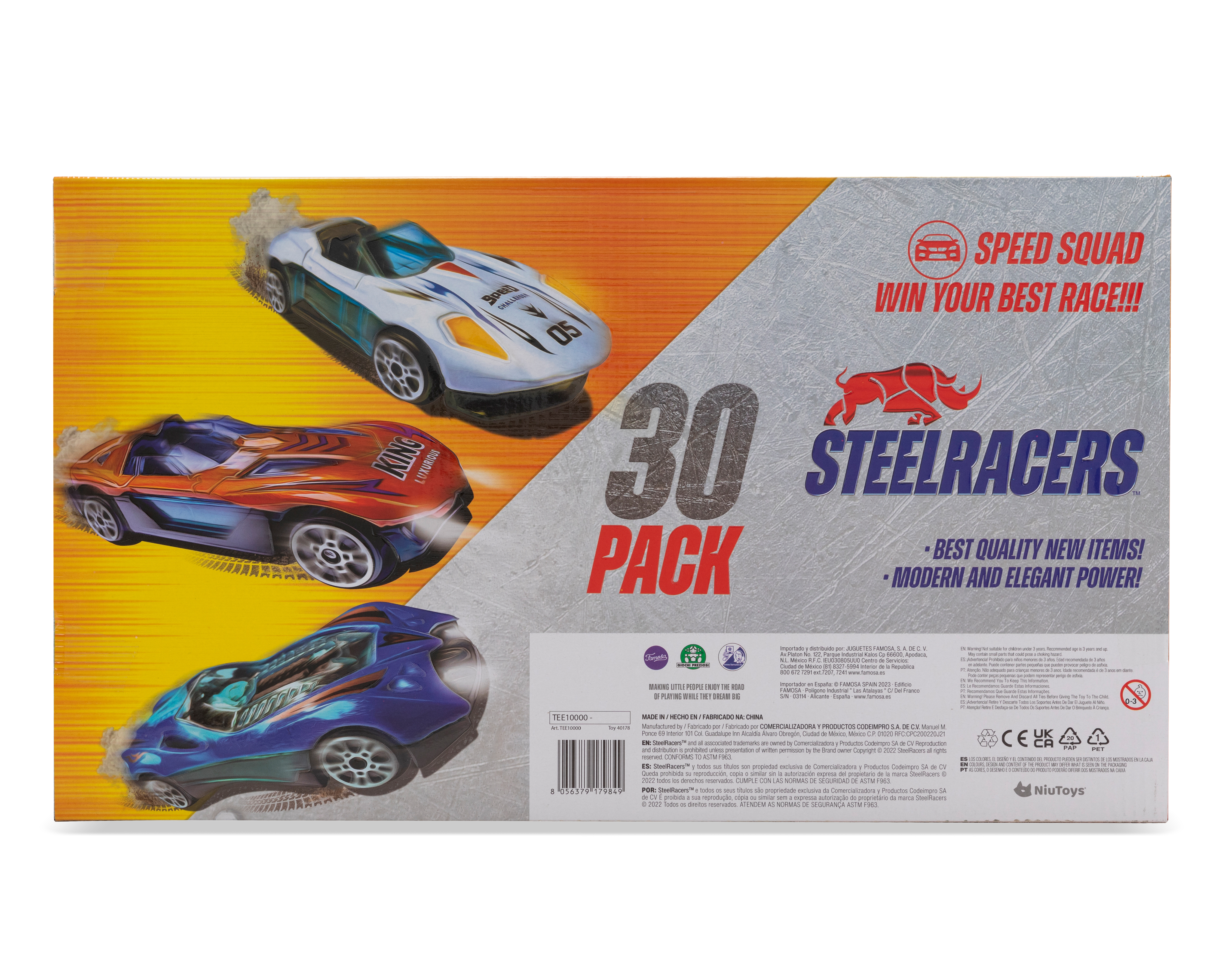 Foto 3 pulgar | Foto 2 | Carros Steelracers 30 Piezas