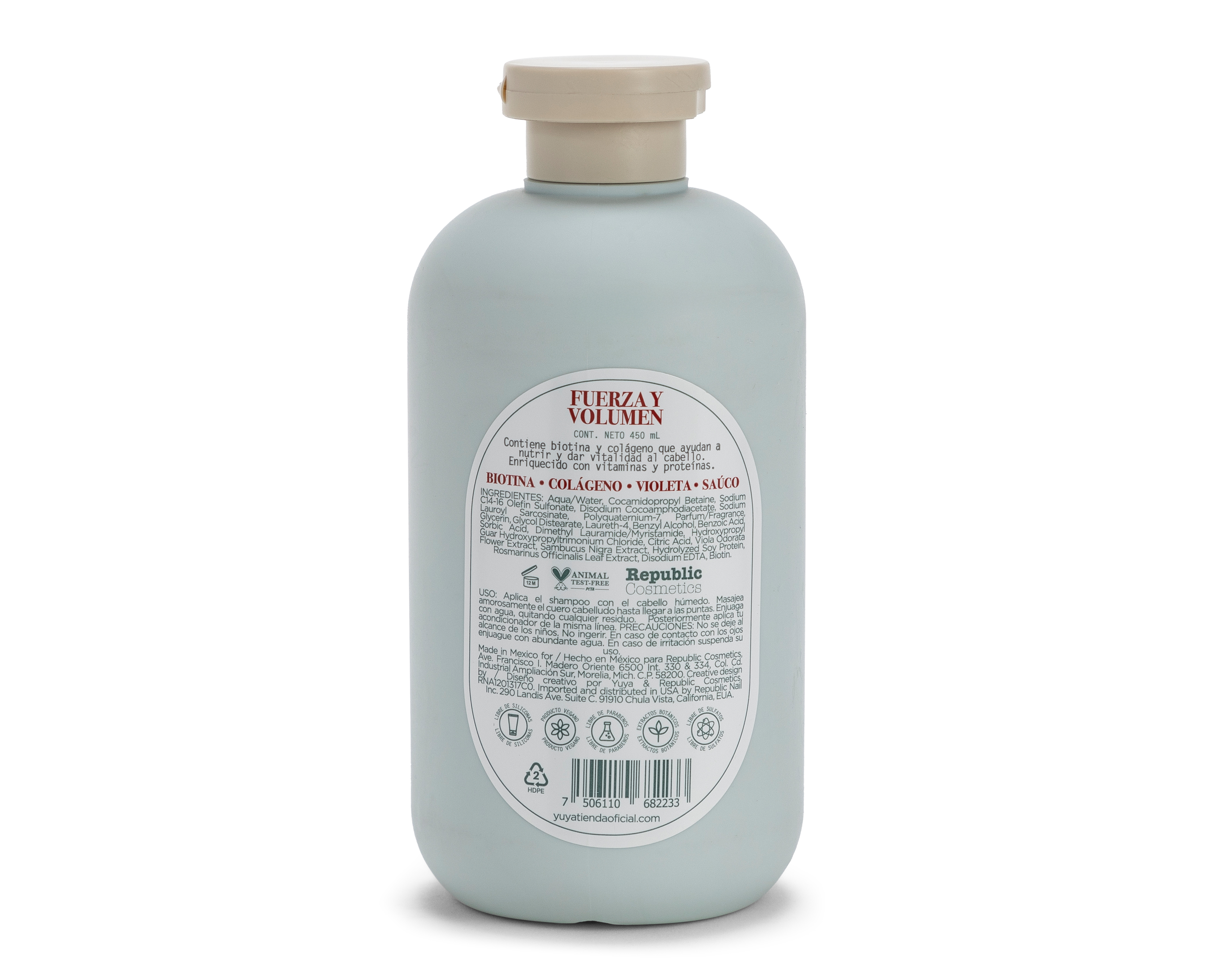 Foto 2 | Foto 2 | Shampoo Yuya Fuerza y Volumen 450 ml