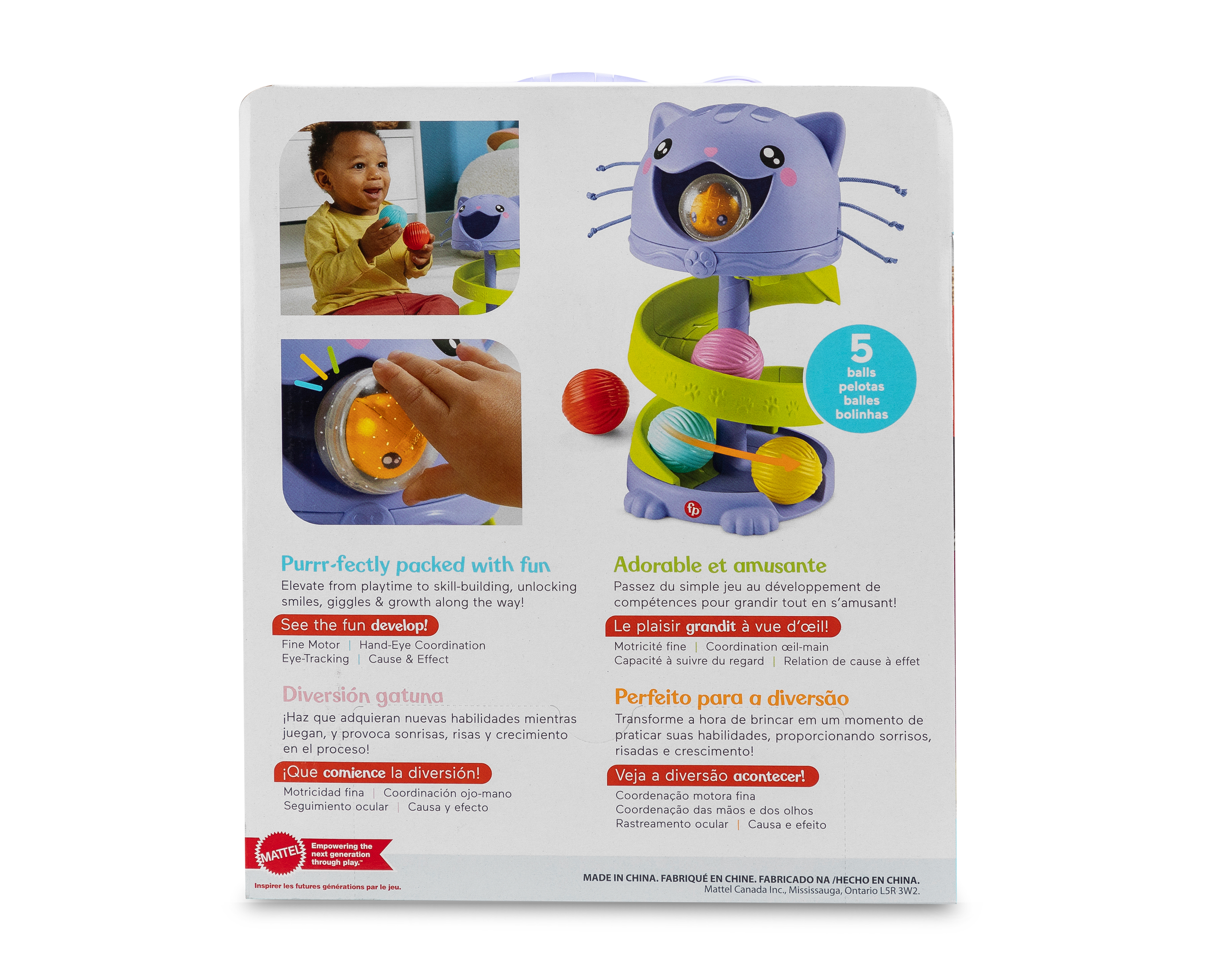 Foto 3 pulgar | Foto 2 | Gatito Pelotitas Rodantes para Bebé Fisher-Price