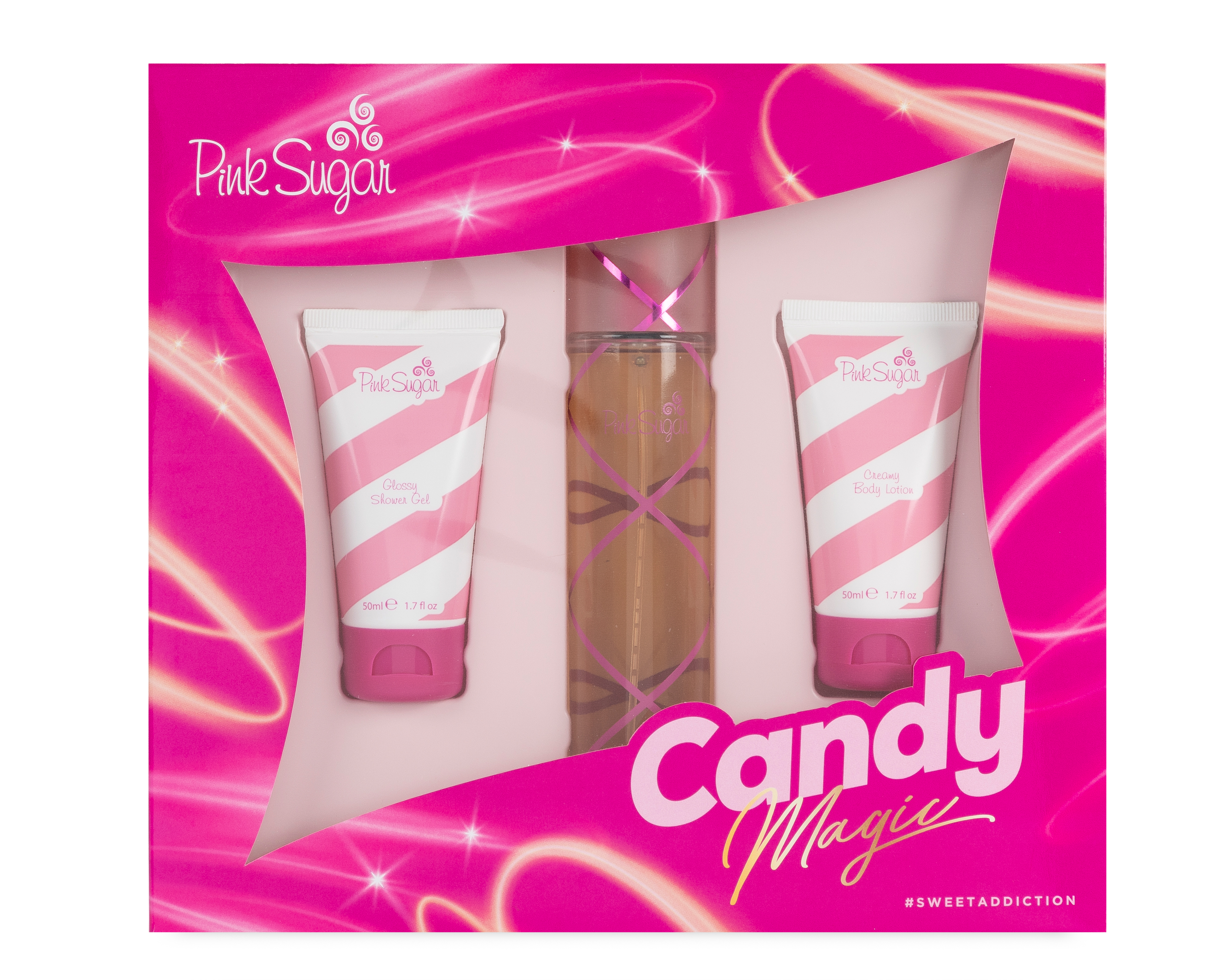Foto 3 pulgar | Foto 2 | Estuche para Mujer Aquolina Pink Sugar Candy Magic 3 Piezas