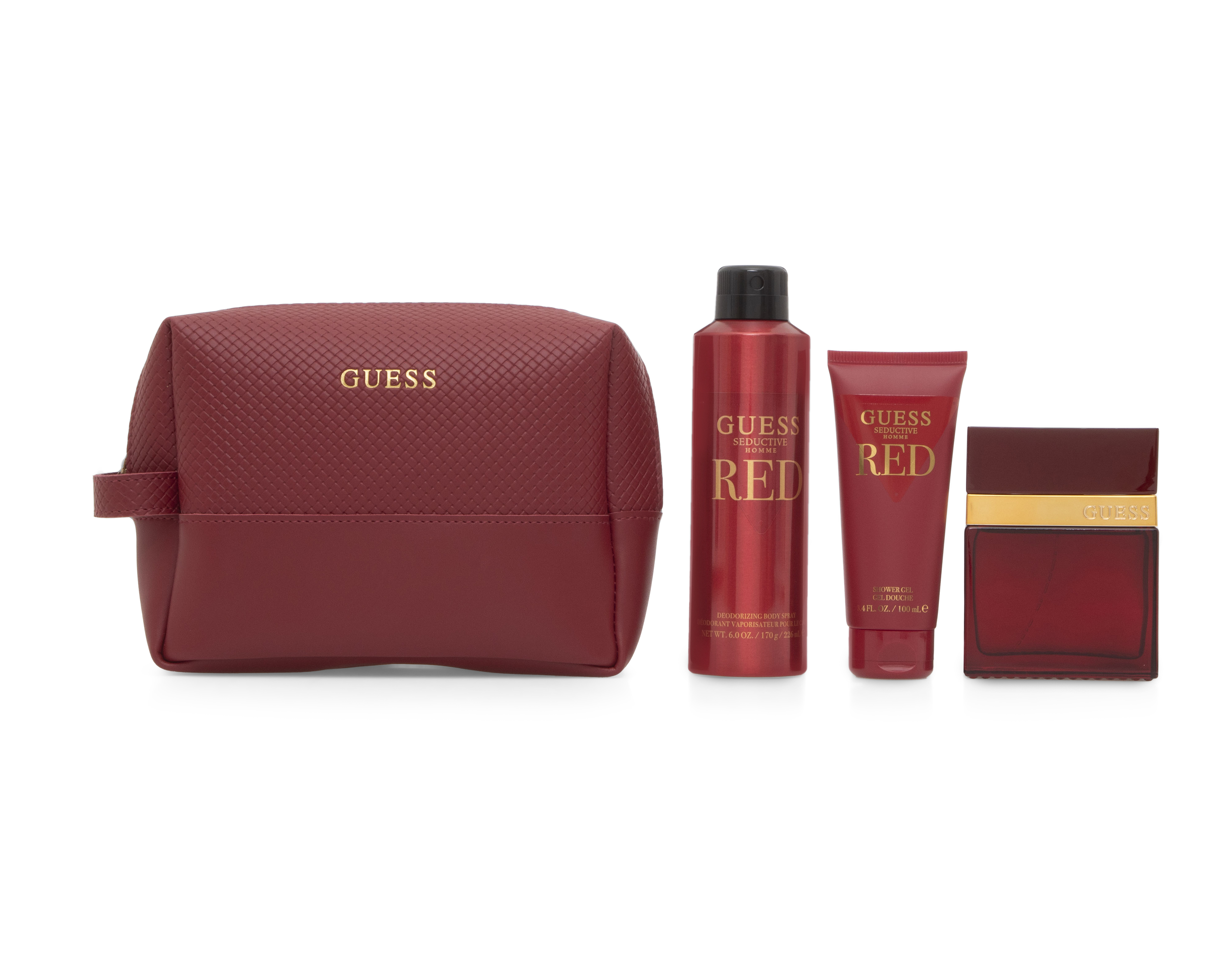 Estuche para Hombre Guess Seductive Homme Red 4 Piezas