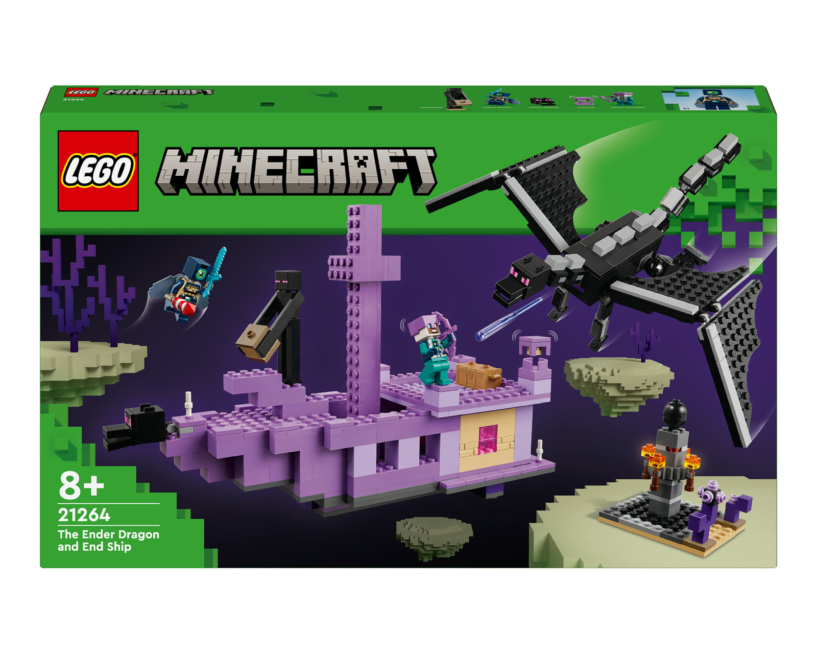 Foto 3 pulgar | Foto 2 | LEGO Minecraft: El Dragón Ender y el Barco del End