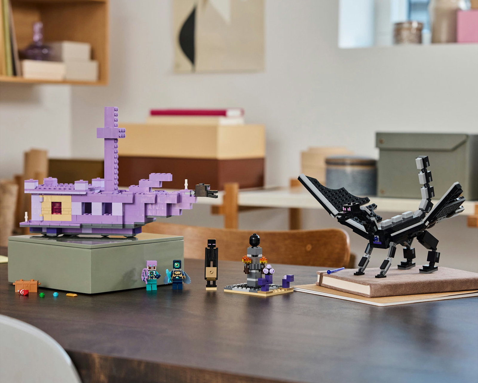 Foto 7 pulgar | Foto 6 | LEGO Minecraft: El Dragón Ender y el Barco del End